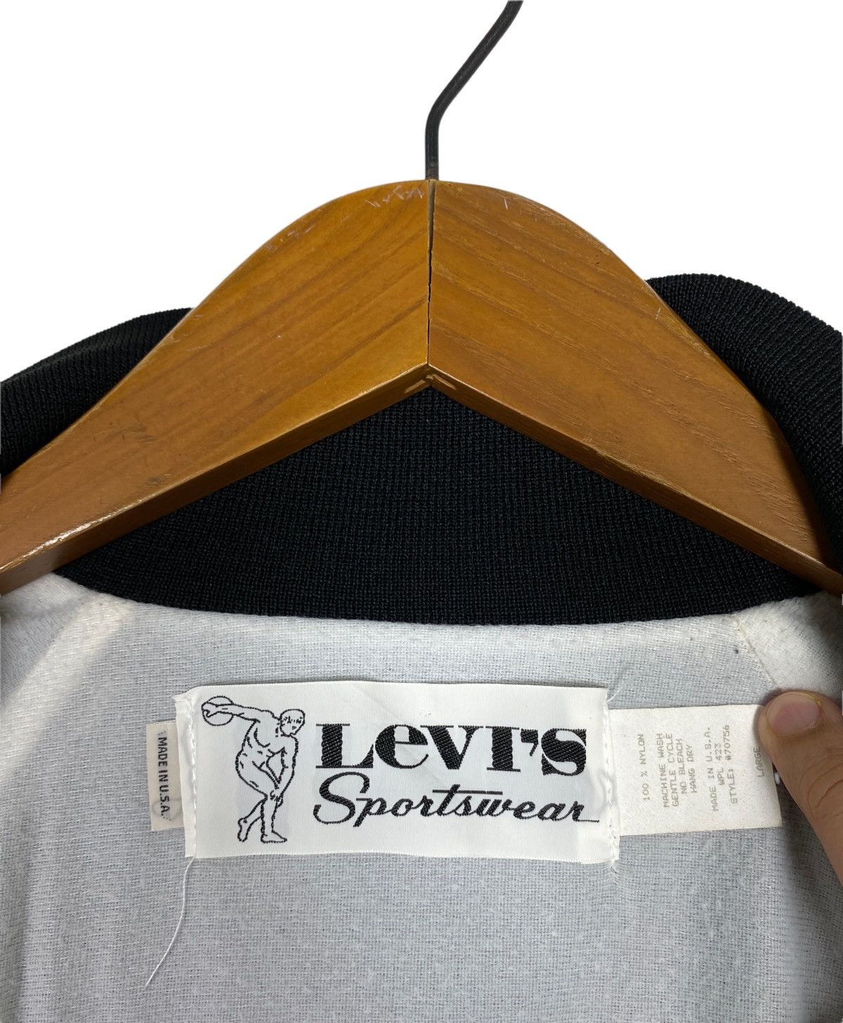 Levi's Vtg Levi’s Sportwear Varsity Satin Jacket Usa Scovil Button Size US L / EU 52-54 / 3 - 5 Thumbnail