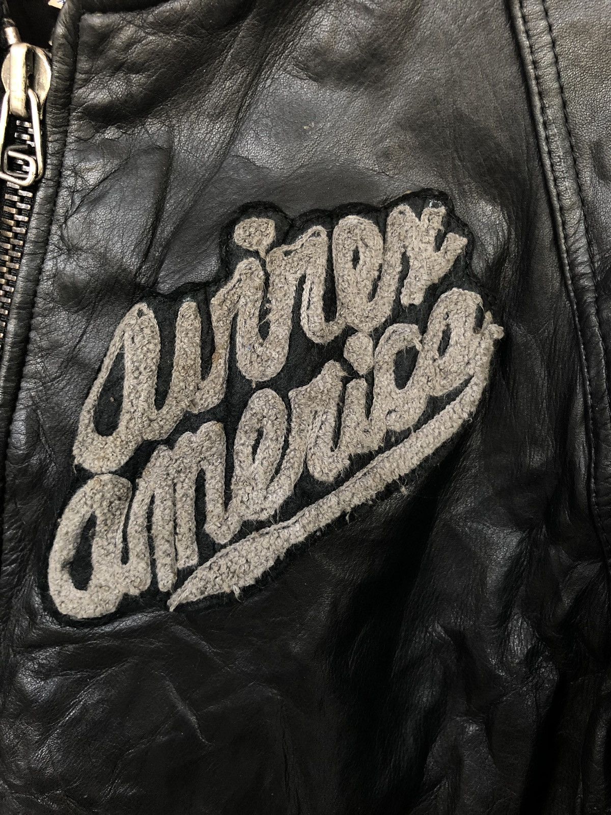 Avirex OG Avirex USAF Emblem Patch Leather Varsity Jacket Size US M / EU 48-50 / 2 - 9 Thumbnail