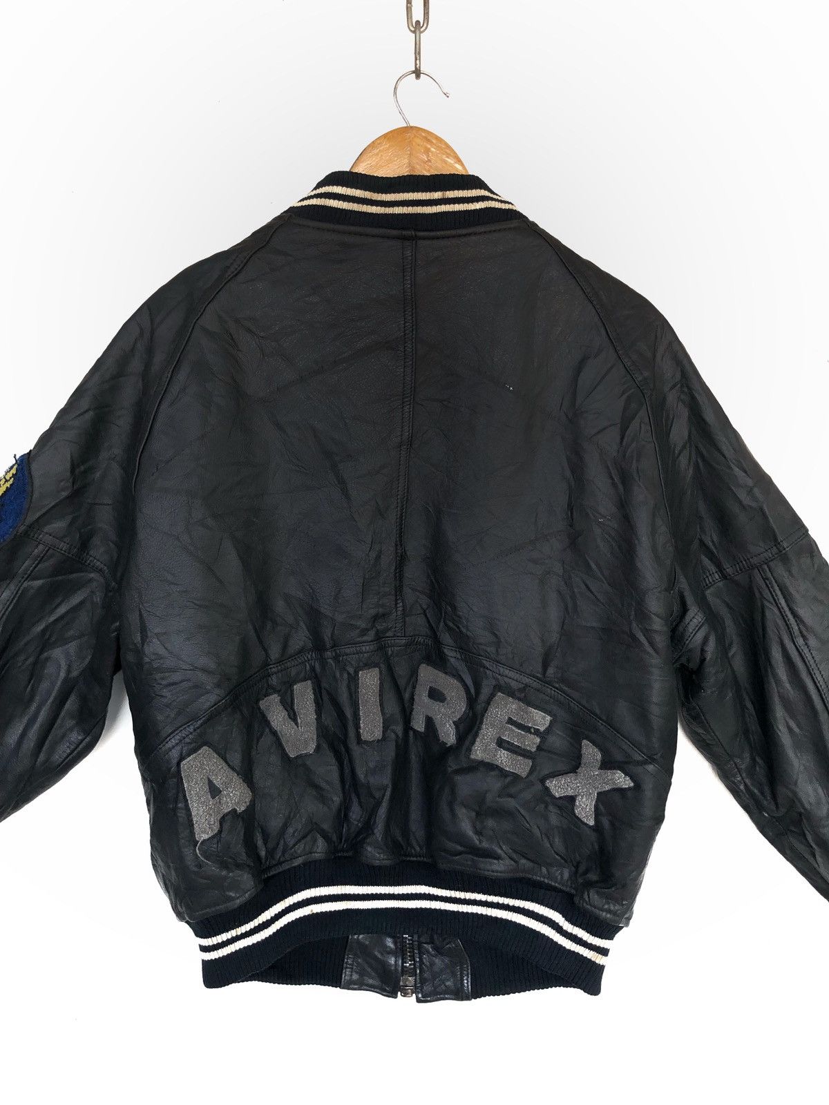 Avirex OG Avirex USAF Emblem Patch Leather Varsity Jacket Size US M / EU 48-50 / 2 - 8 Thumbnail