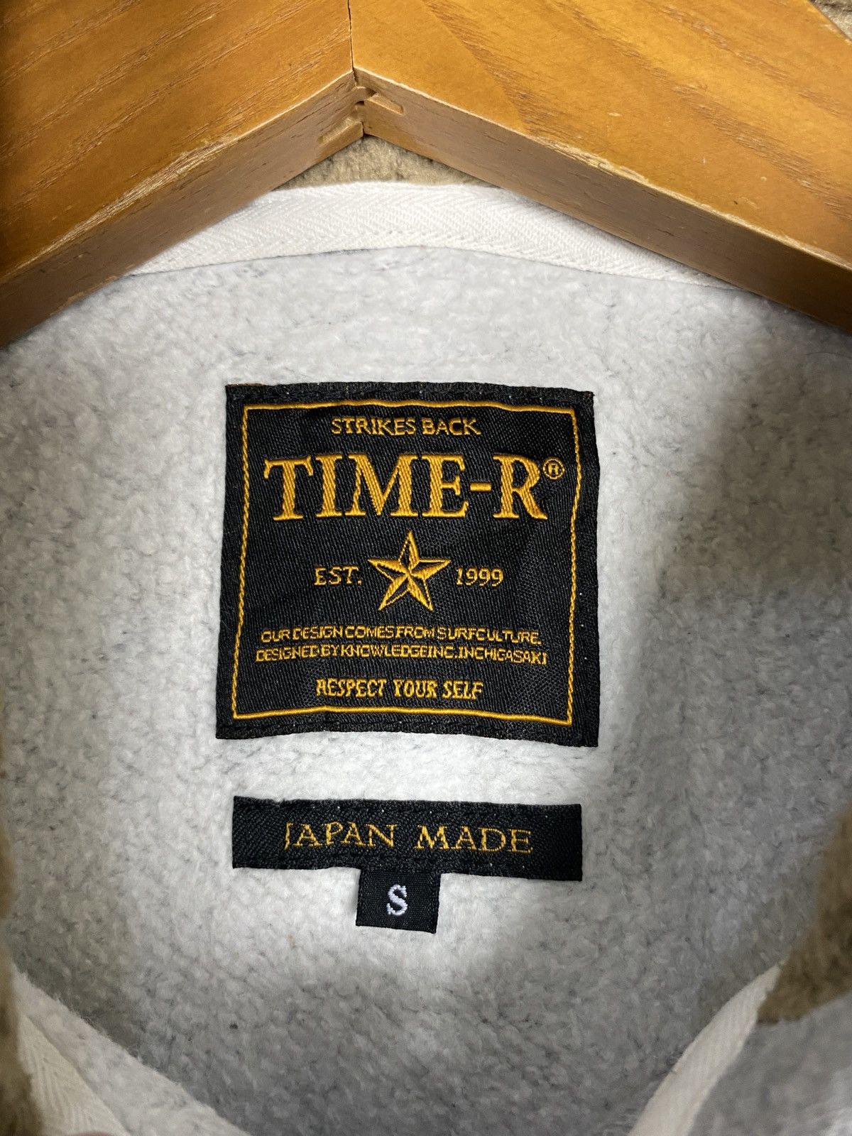 Japanese Brand Rare‼️ Time-R Hoodie Spellout Stripe Made in Japan Size US XS / EU 42 / 0 - 3 Thumbnail