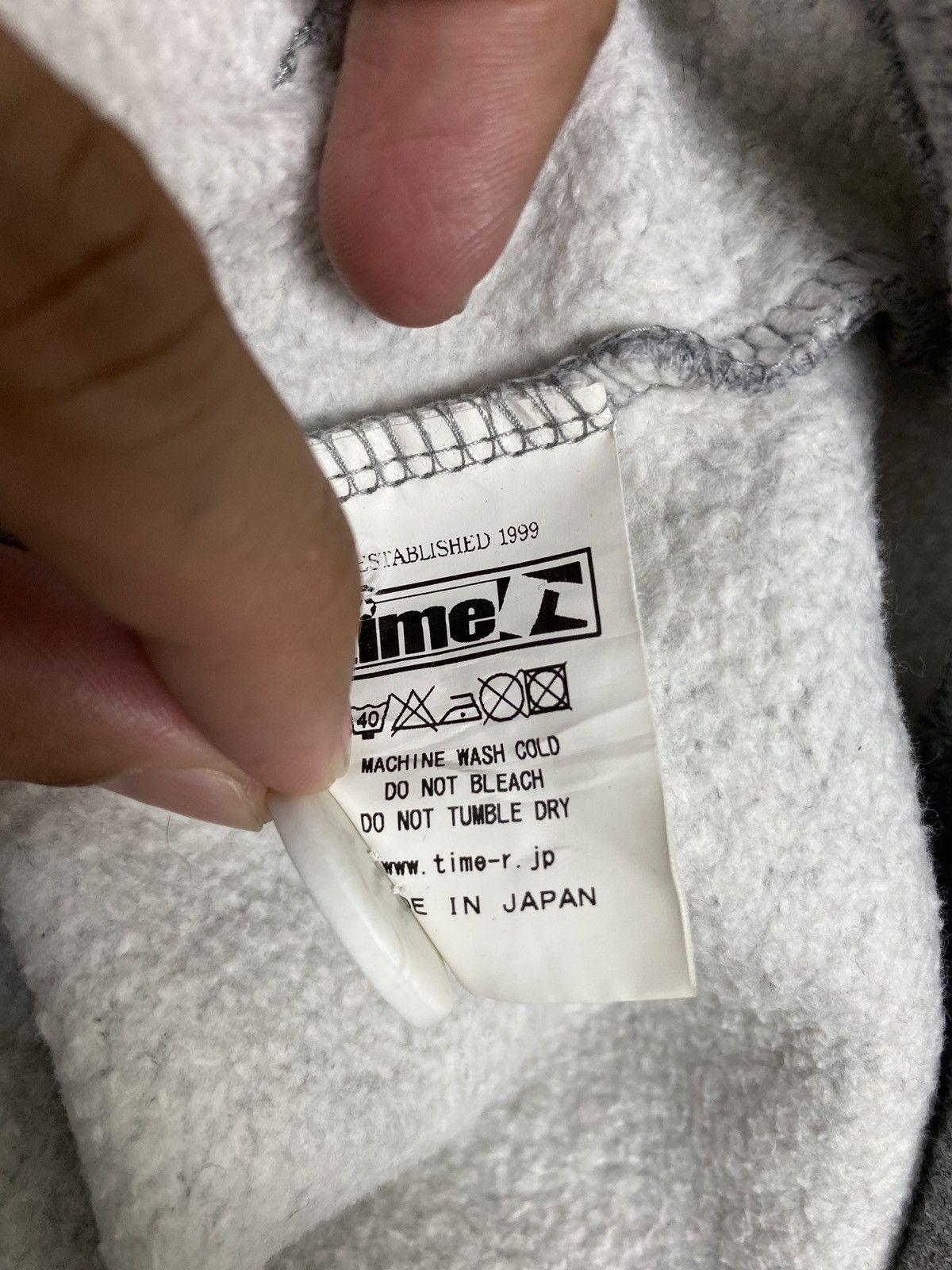 Japanese Brand Rare‼️ Time-R Hoodie Spellout Stripe Made in Japan Size US XS / EU 42 / 0 - 4 Thumbnail