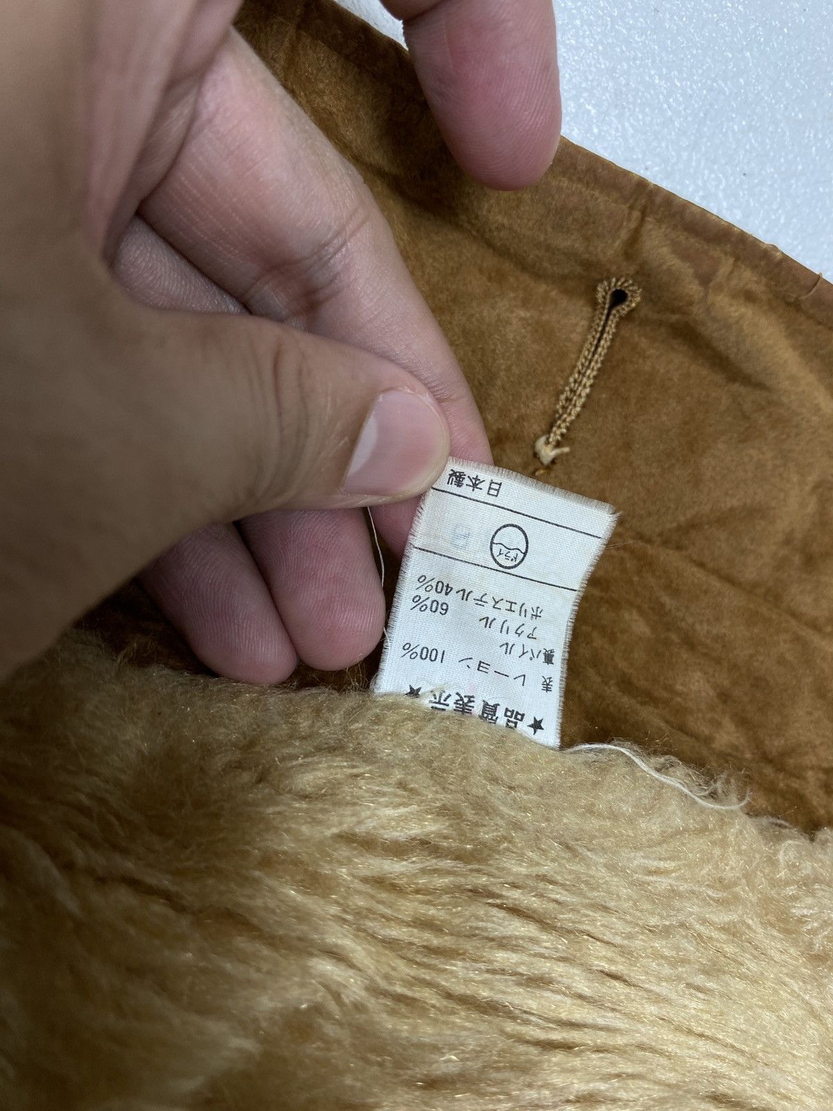 Japanese Brand Rare‼️ Vtg Made by Hinode Nippon Coat Suede Faux Fur Linen Size US L / EU 52-54 / 3 - 6 Thumbnail