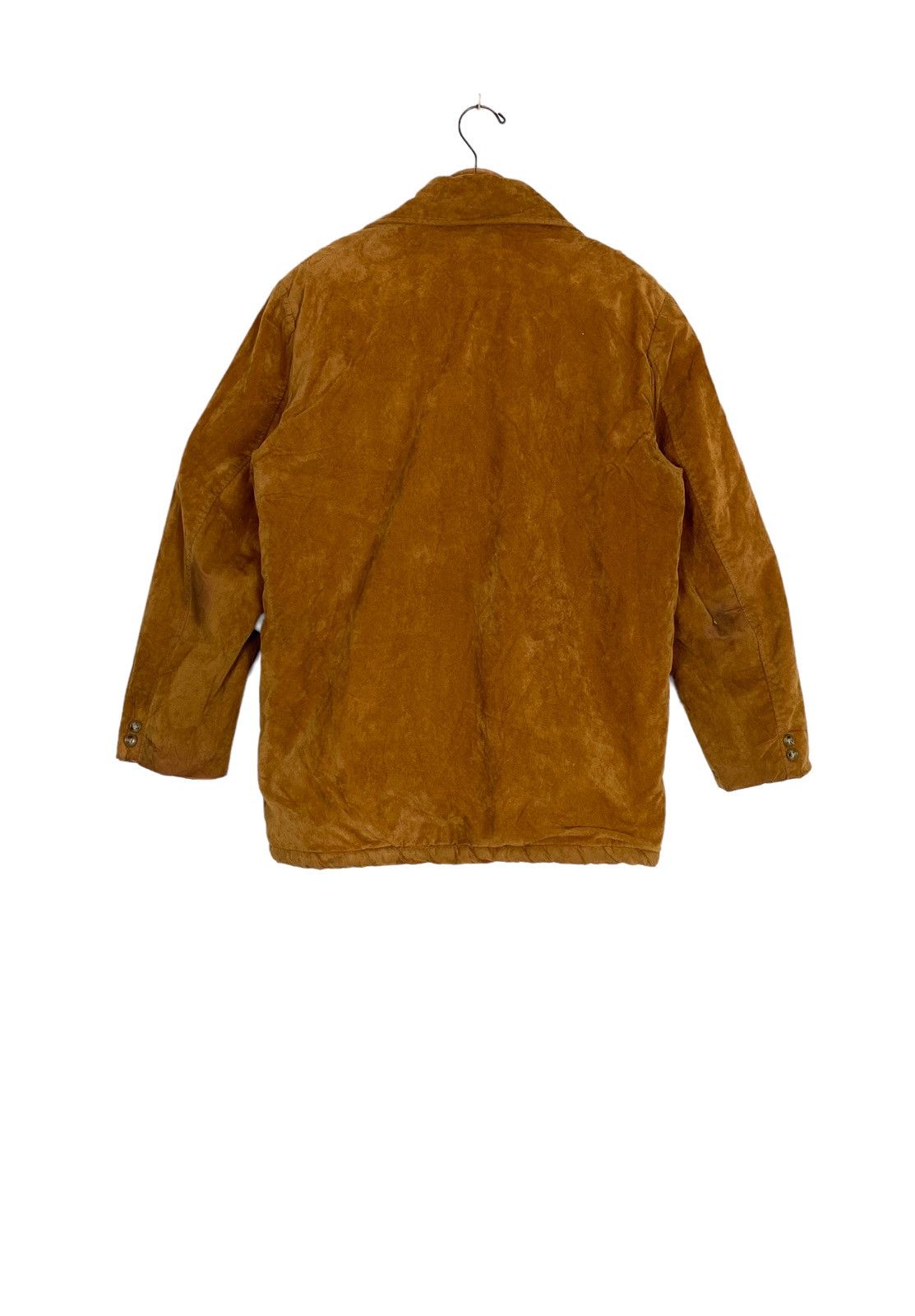Japanese Brand Rare‼️ Vtg Made by Hinode Nippon Coat Suede Faux Fur Linen Size US L / EU 52-54 / 3 - 3 Thumbnail