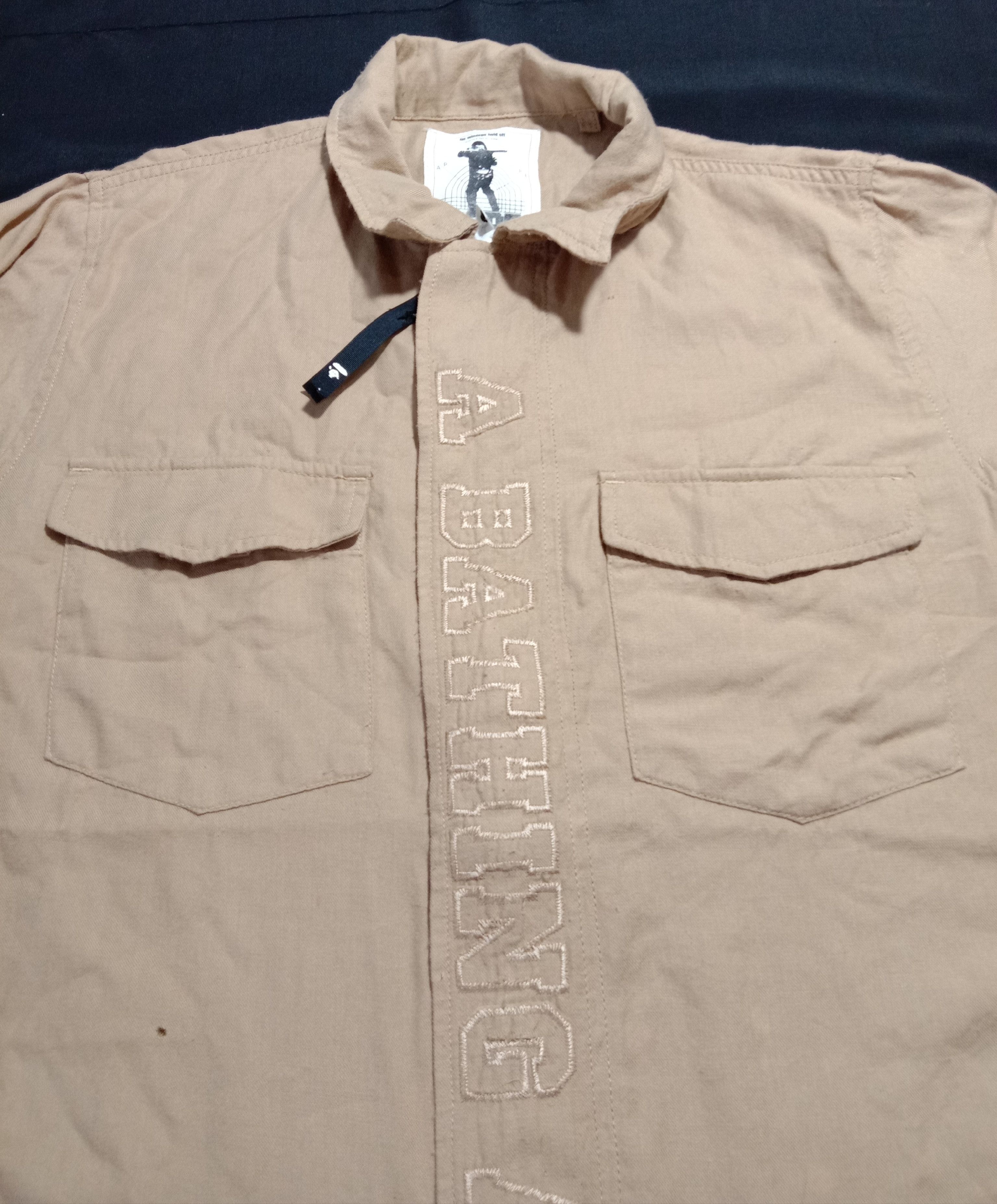 Bape A Bathing Ape Denim Jacket General Work Wear Uniform Size US S / EU 44-46 / 1 - 2 Thumbnail