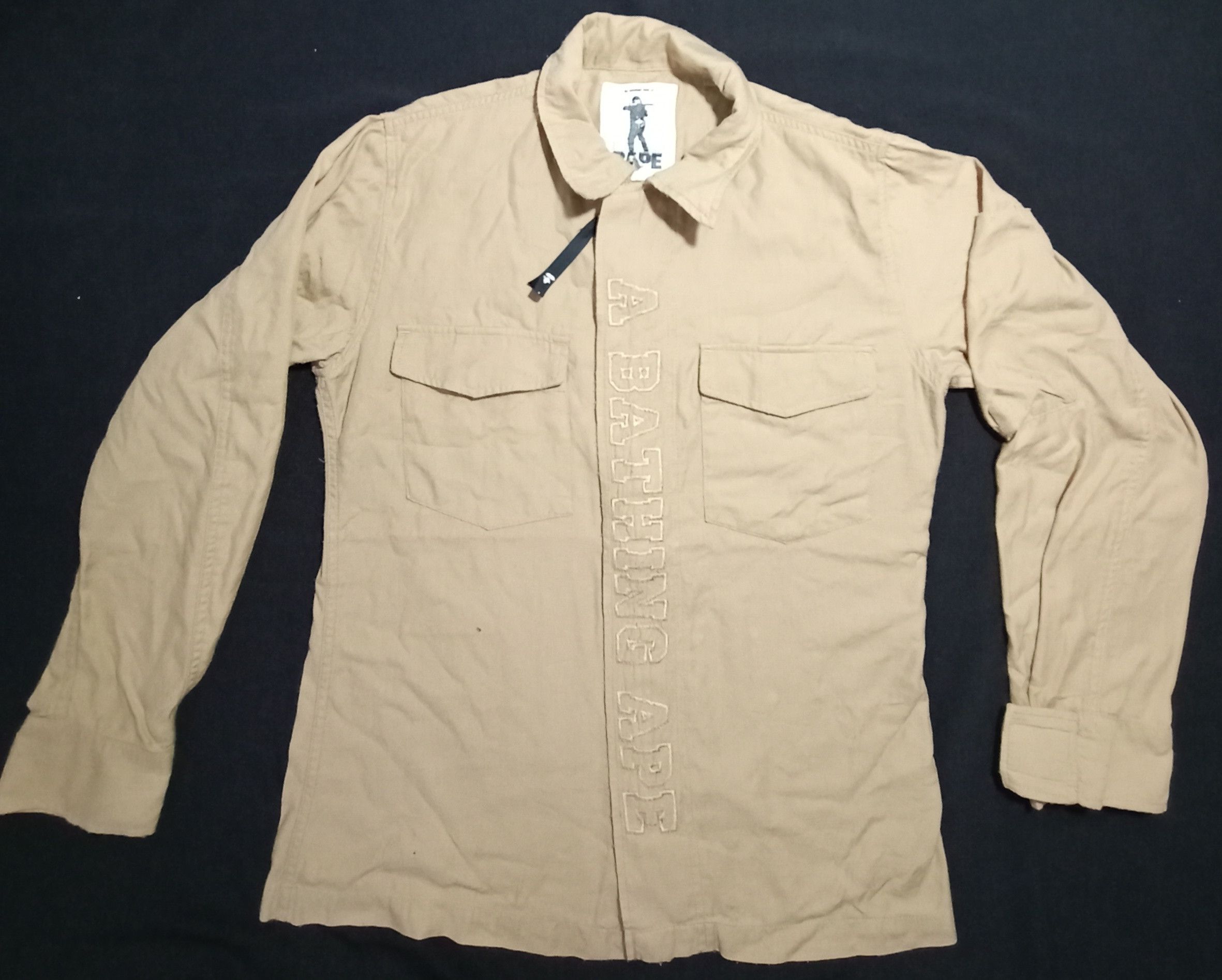 Bape A Bathing Ape Denim Jacket General Work Wear Uniform Size US S / EU 44-46 / 1 - 1 Thumbnail
