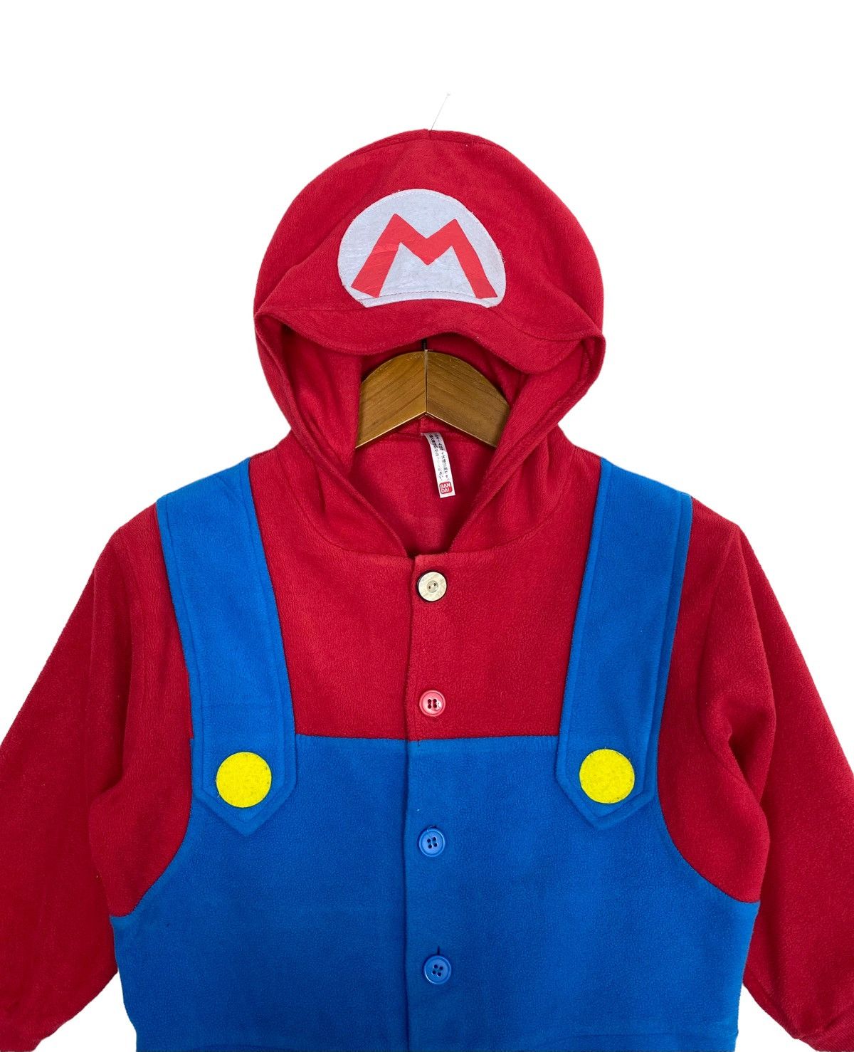 Japanese Brand Rare‼️ Bandai Super Mario Hooded Boys Costume Fleece Size US 33 - 2 Thumbnail