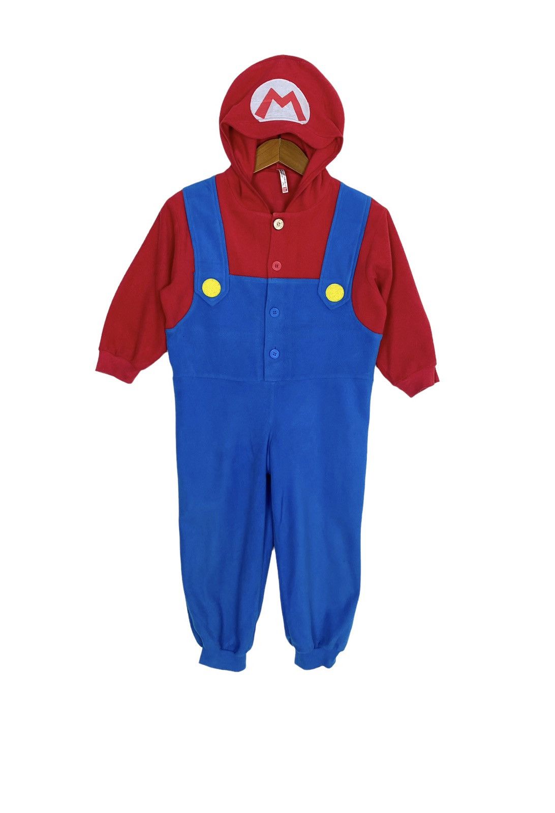 Japanese Brand Rare‼️ Bandai Super Mario Hooded Boys Costume Fleece Size US 33 - 1 Thumbnail