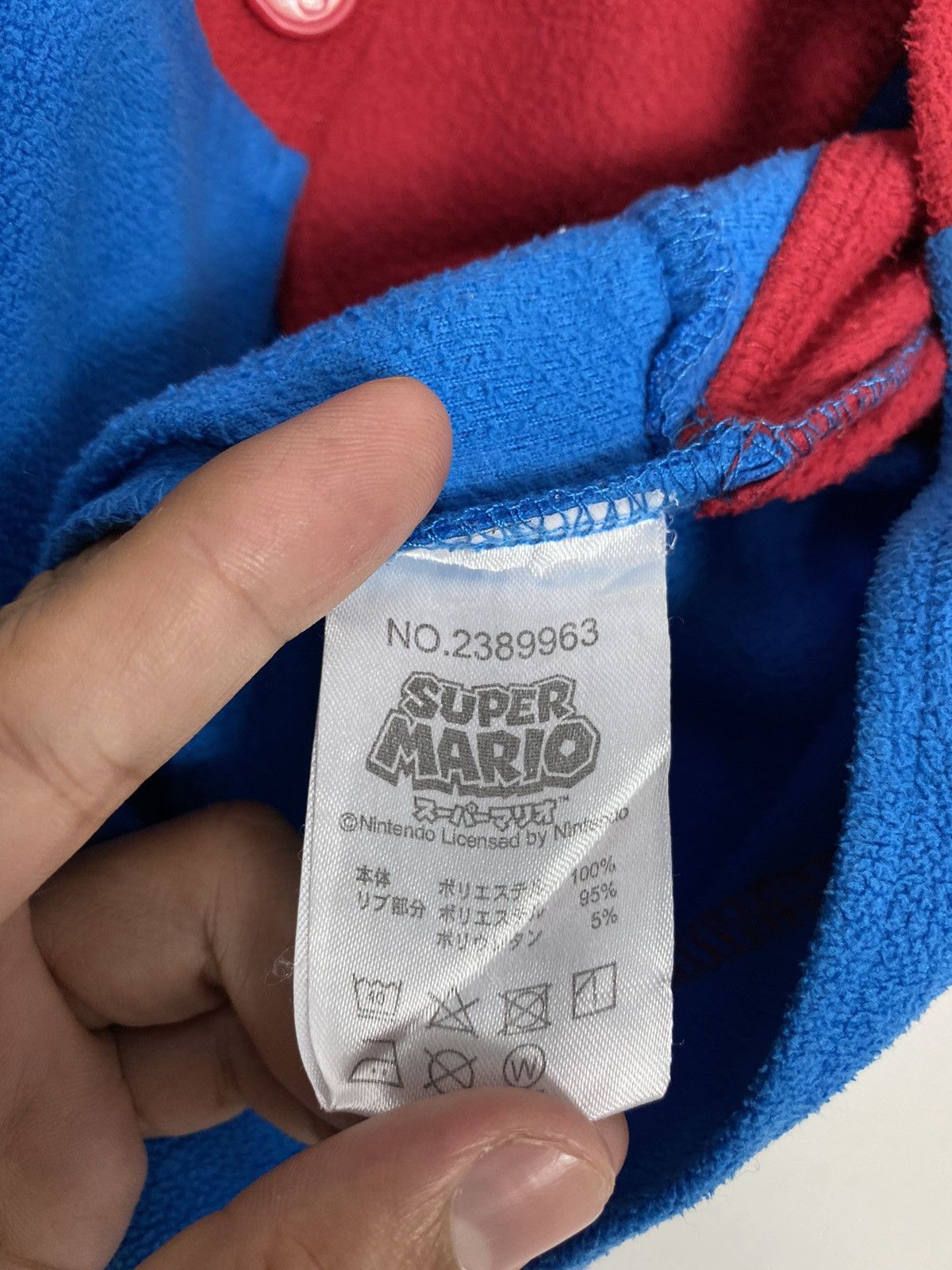 Japanese Brand Rare‼️ Bandai Super Mario Hooded Boys Costume Fleece Size US 33 - 5 Thumbnail