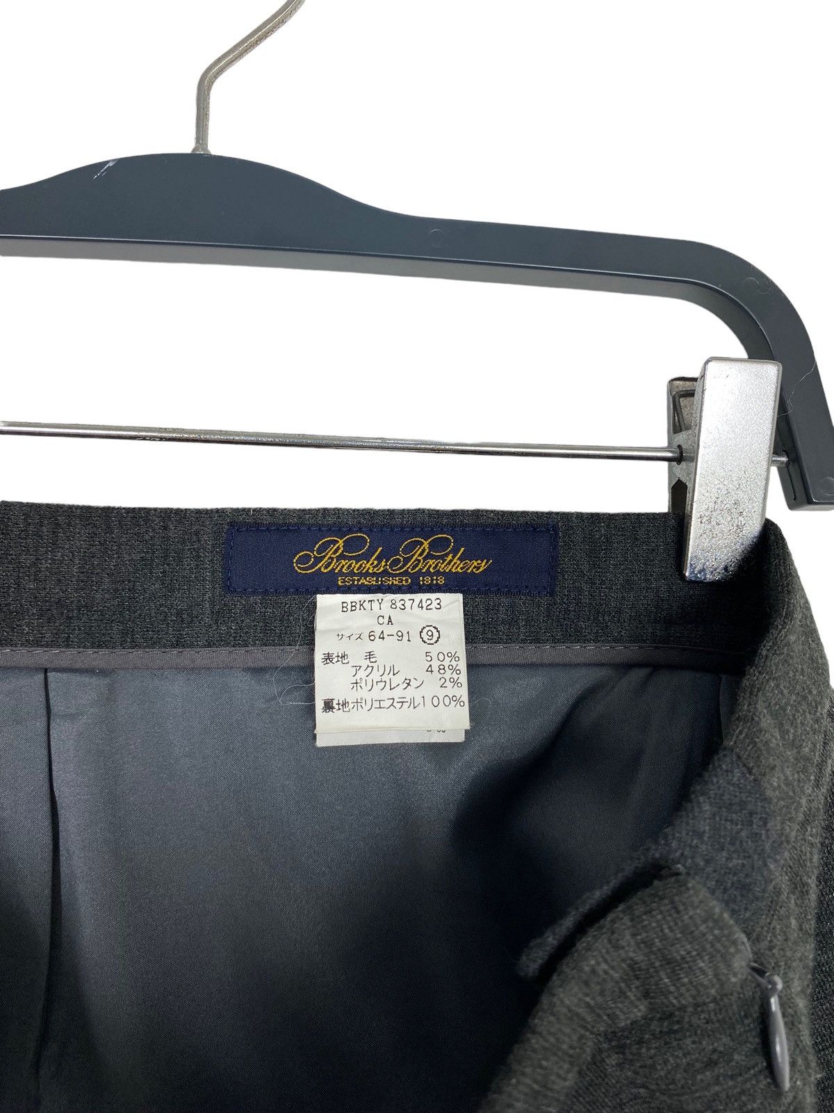 Brooks Brothers Rare‼️ Vtg Brooks Brothers Midi Plain Skirt Made in Japan Size 27" / US 4 / IT 40 - 5 Thumbnail