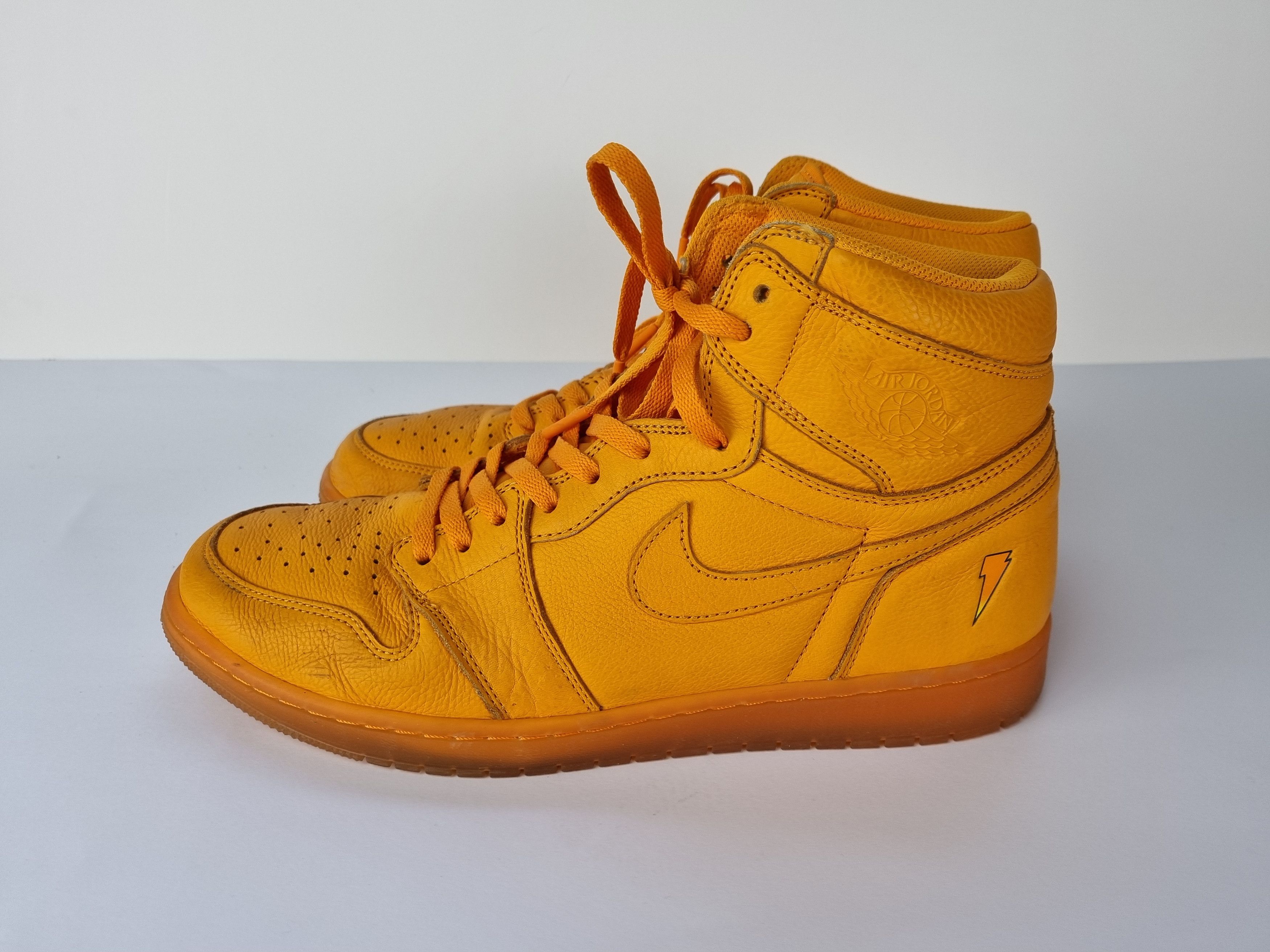Gatorade × Jordan Brand × Nike Air Jordan 1 High Orange Peel Gatorade Nike Sneakers Size US 13 / EU 46 - 12 Thumbnail