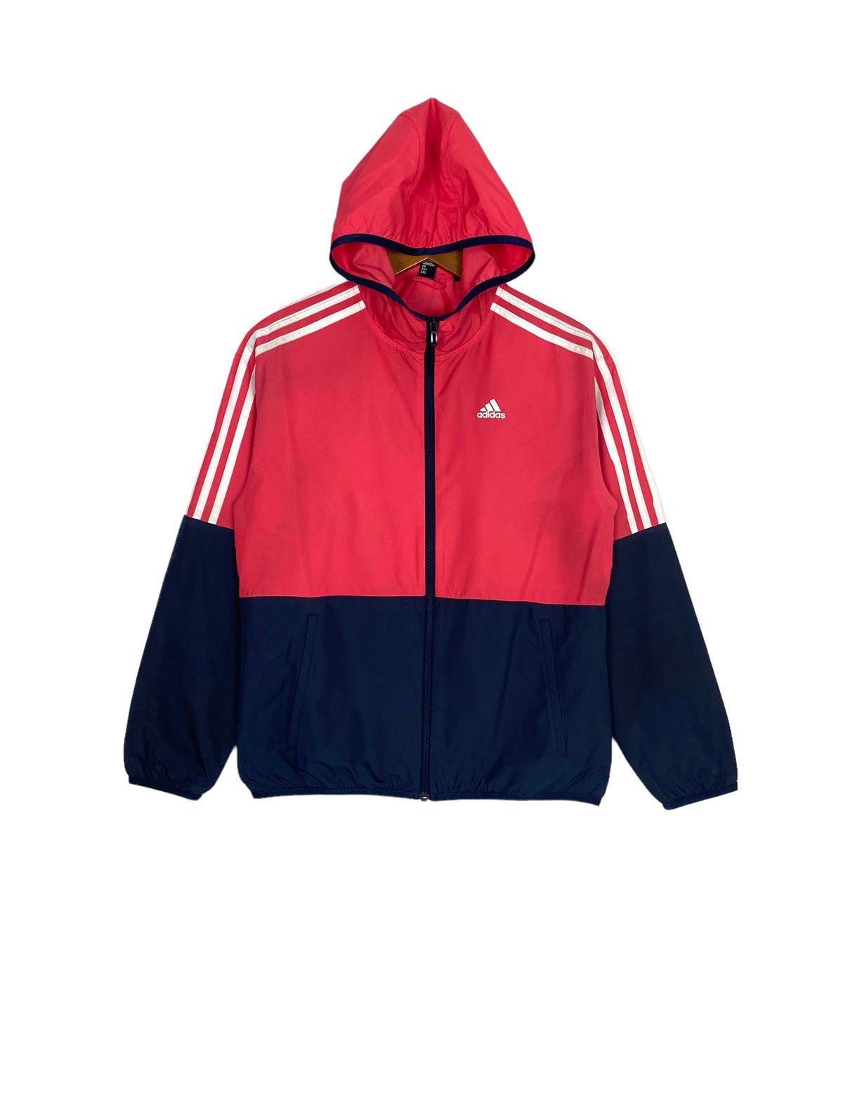 Adidas Rare‼️ Adidas Hoodie Stripe Windbreker Small Logo Size M / US 6-8 / IT 42-44 - 1 Thumbnail