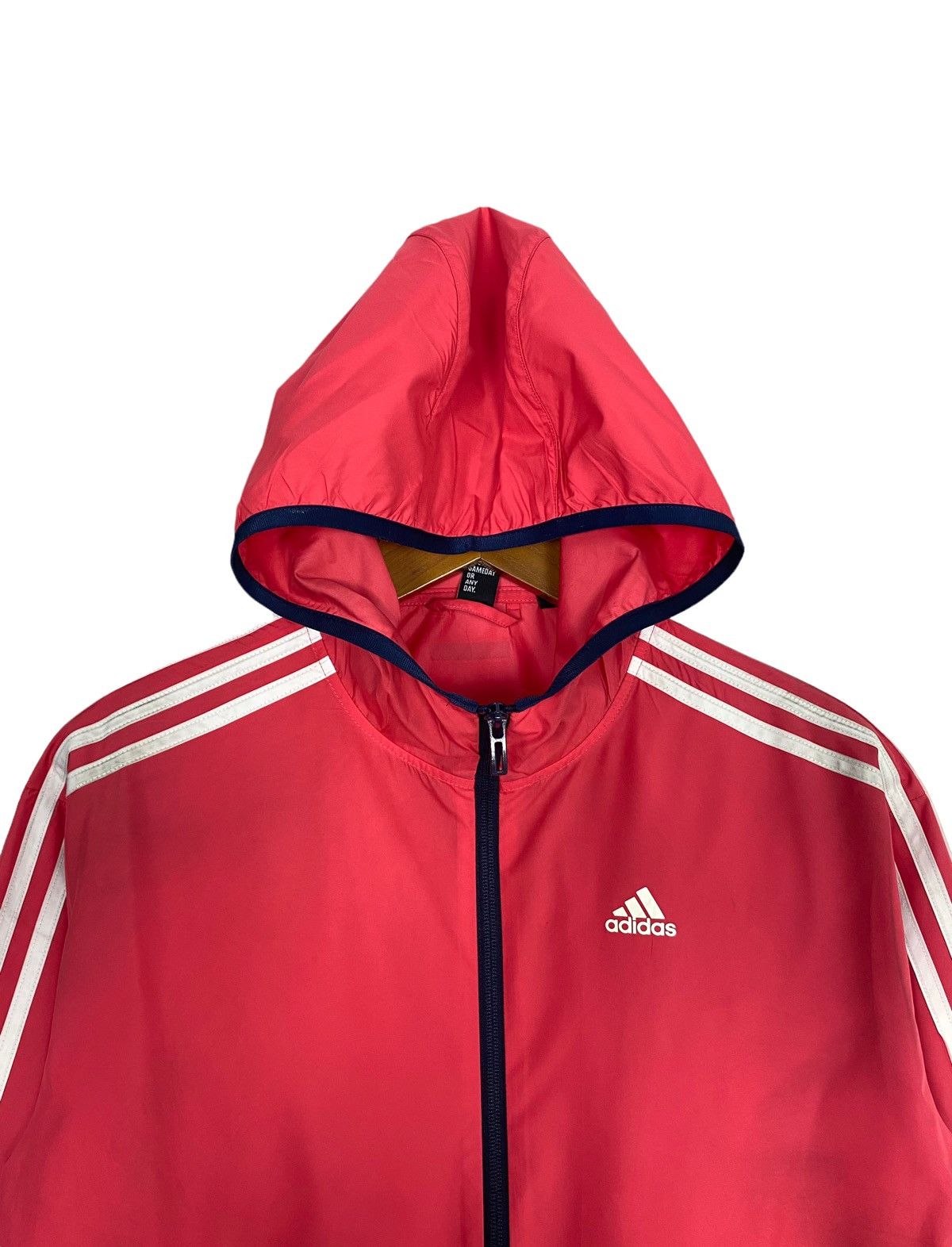 Adidas Rare‼️ Adidas Hoodie Stripe Windbreker Small Logo Size M / US 6-8 / IT 42-44 - 2 Thumbnail