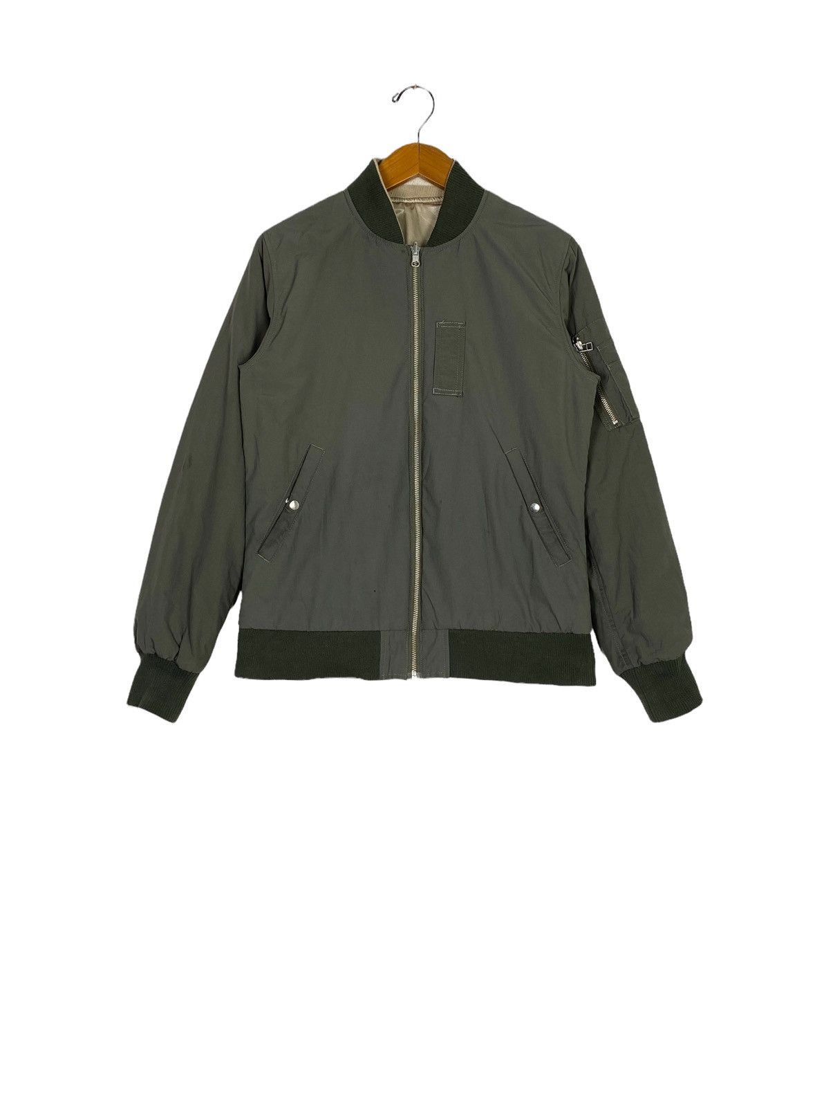 Japanese Brand Rare‼️Rovtski Reversible Bomber Jacket Medium Size Size US M / EU 48-50 / 2 - 2 Thumbnail