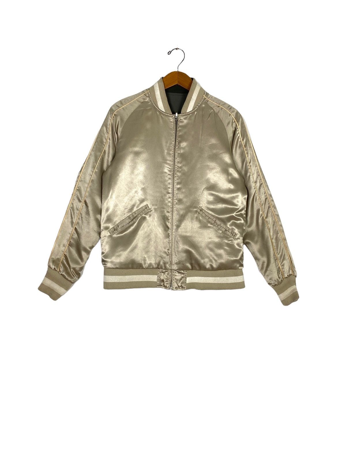 Rare‼️Rovtski Reversible Bomber Jacket Medium Size