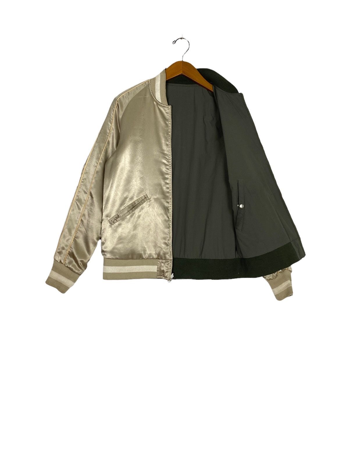 Japanese Brand Rare‼️Rovtski Reversible Bomber Jacket Medium Size Size US M / EU 48-50 / 2 - 4 Thumbnail