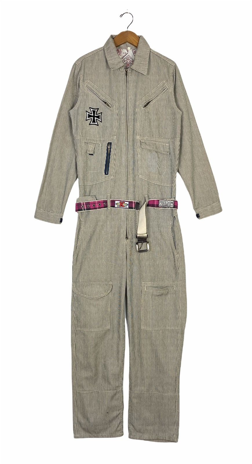 Japanese Brand Rare‼️ Jungle Storm Overall Large Size Size US 32 / EU 48 - 1 Thumbnail