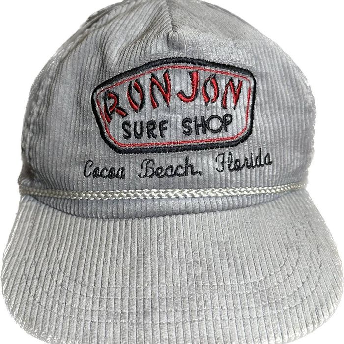 Vintage Vintage 90s Ron Jon Surf Corduroy Cap Hat Cocoa Beach 