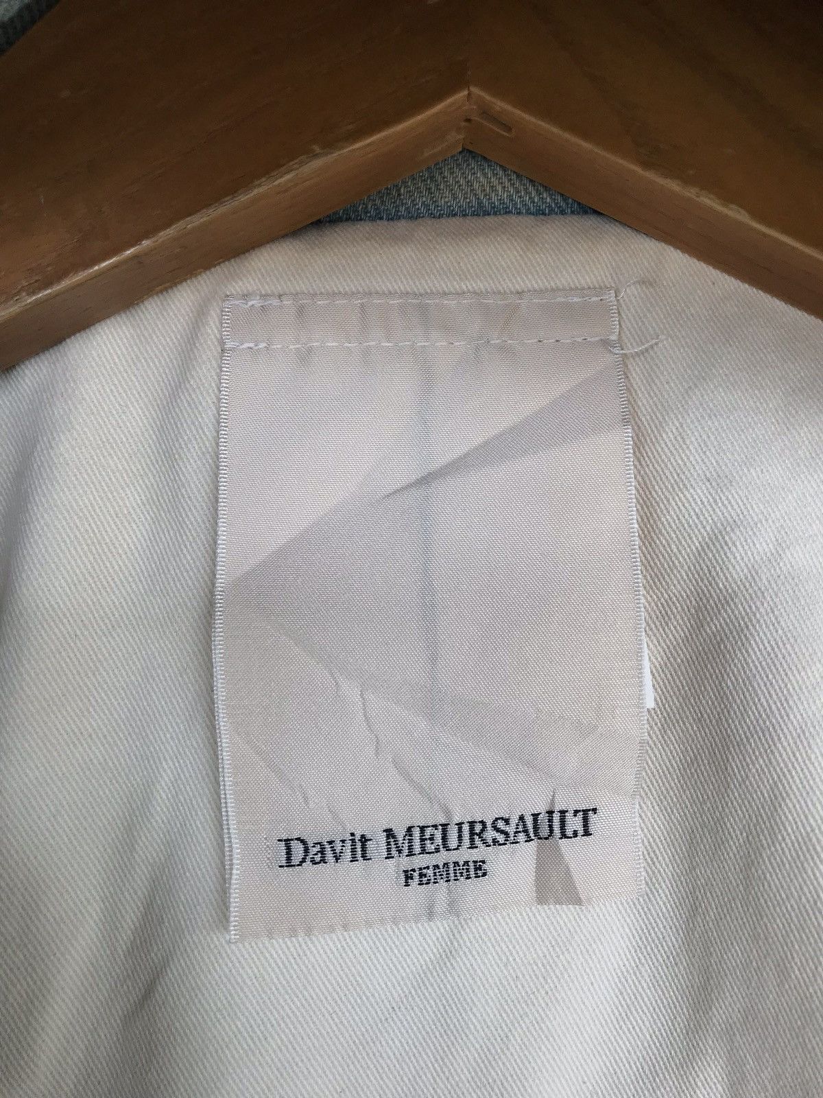 Davit Meursault Japan ✔️Rare‼️Davit Meursault Denim Jacket For Women Made in Japan Size XS / US 0-2 / IT 36-38 - 5 Thumbnail