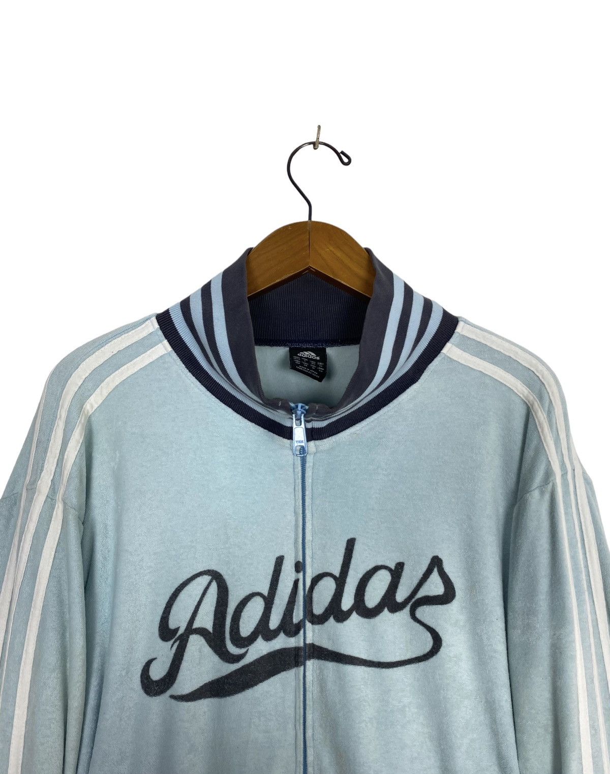 Adidas Rare‼️ Vintage Adidas Zipper Stripe Spellout Made in Japan Size US M / EU 48-50 / 2 - 2 Thumbnail