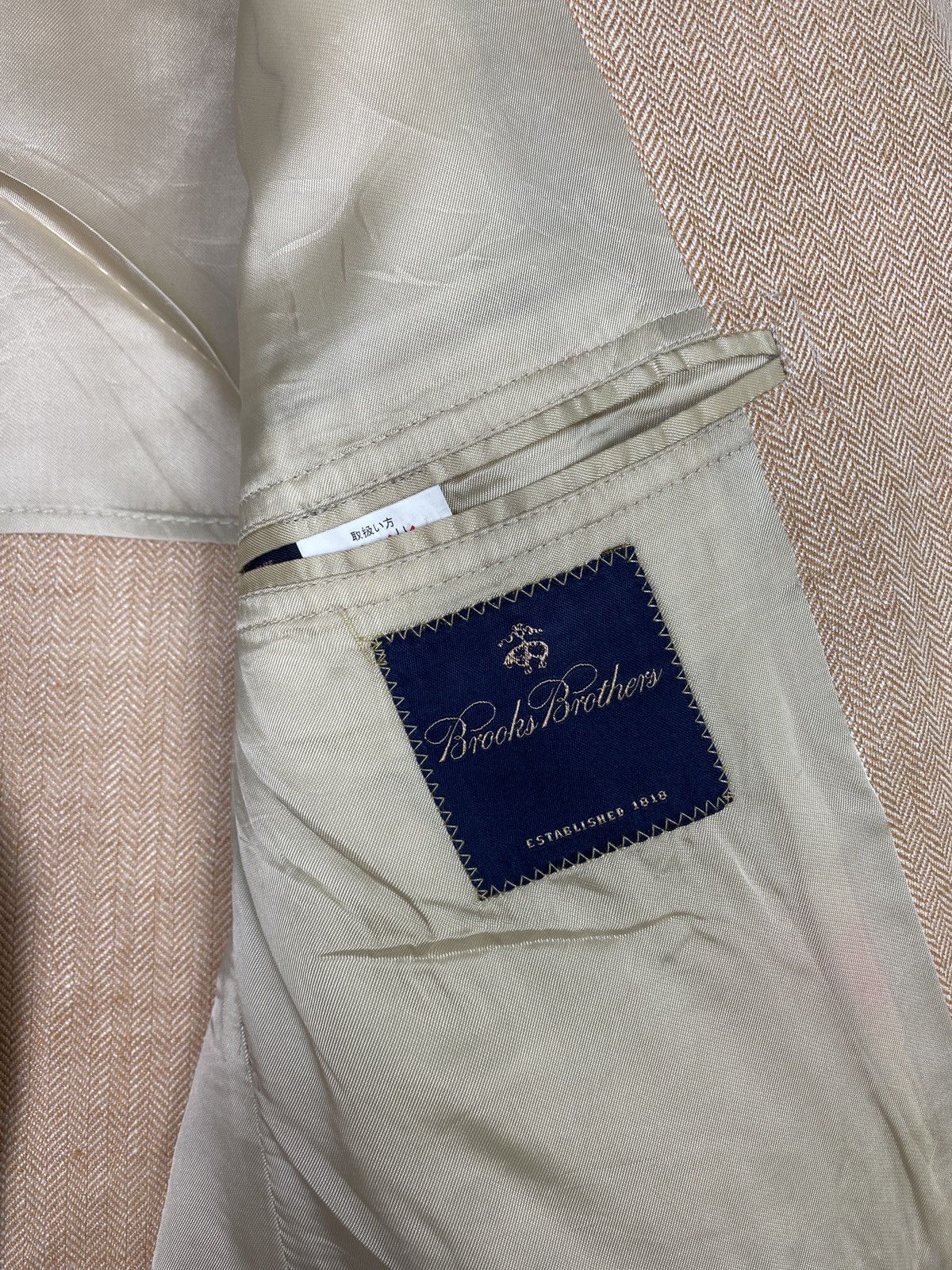 Brooks Brothers Rare‼️Brooks Brothers Single Breasted Herringbone Blazer Size 42S - 5 Thumbnail