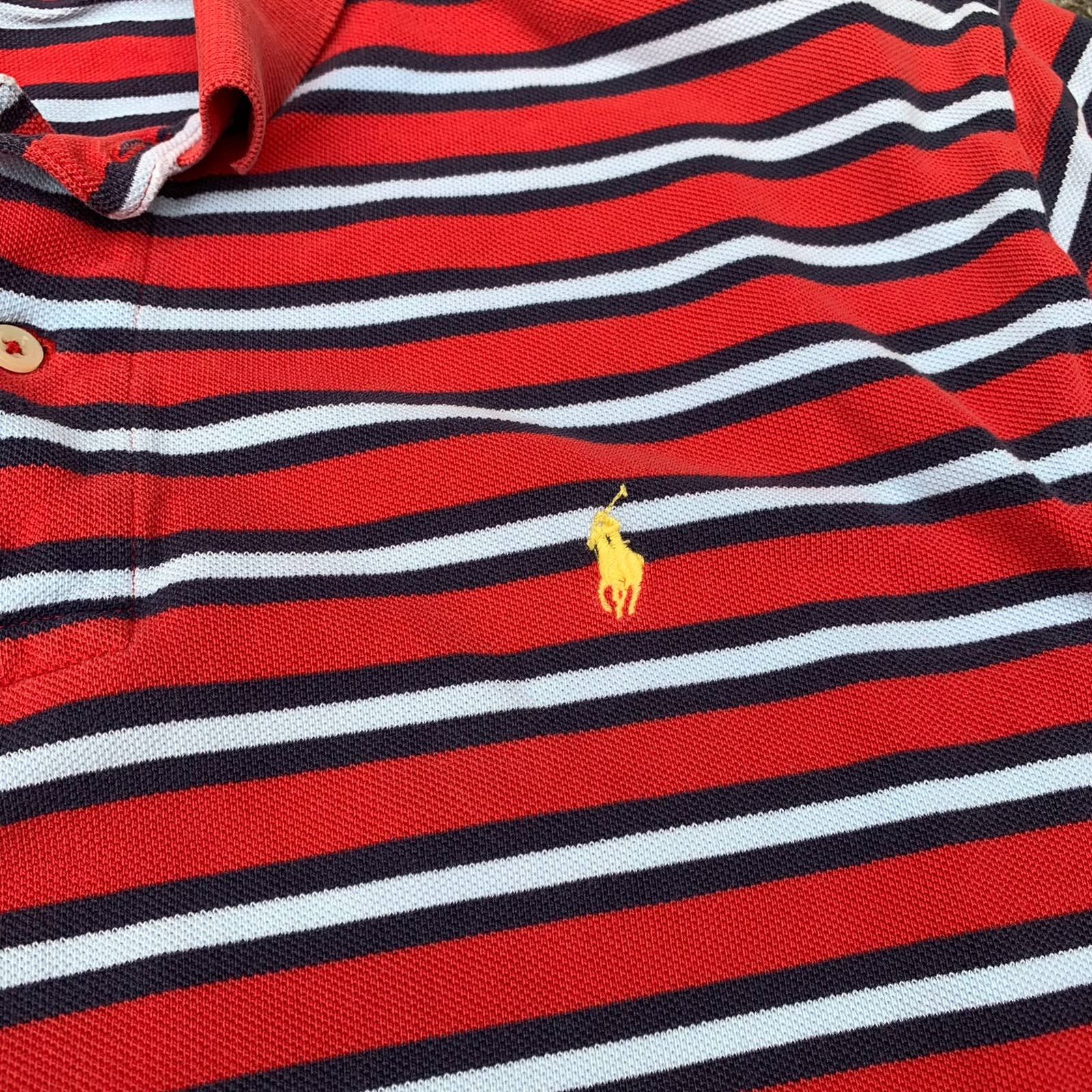 Polo Ralph Lauren 90s Polo Ralph Lauren Striped Polo Shirt Size US L / EU 52-54 / 3 - 4 Thumbnail