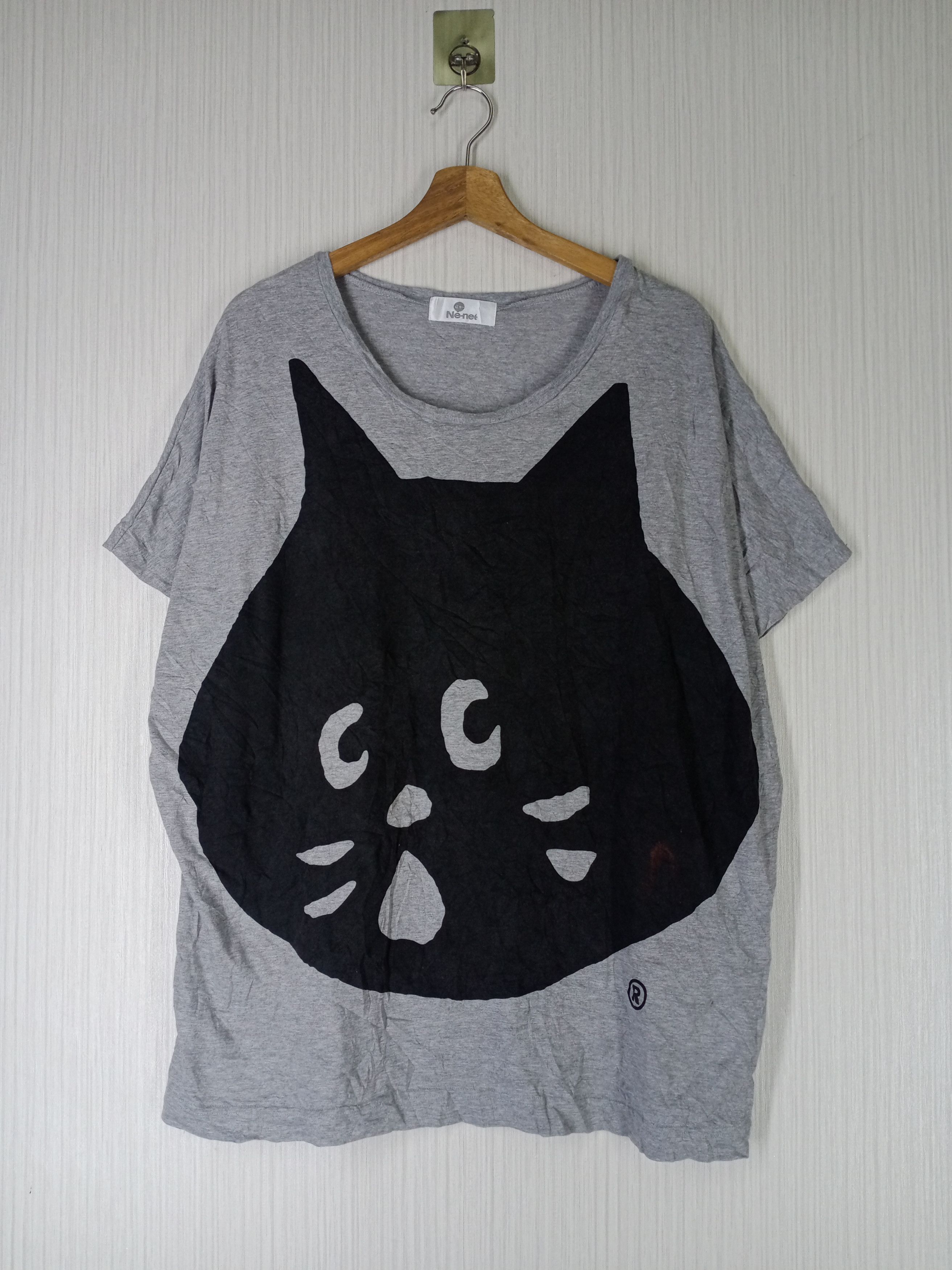 image of Vintage Ne-Net By Issey Miyake Big Logo Tshirt in No Colour, Women's (Size XL)