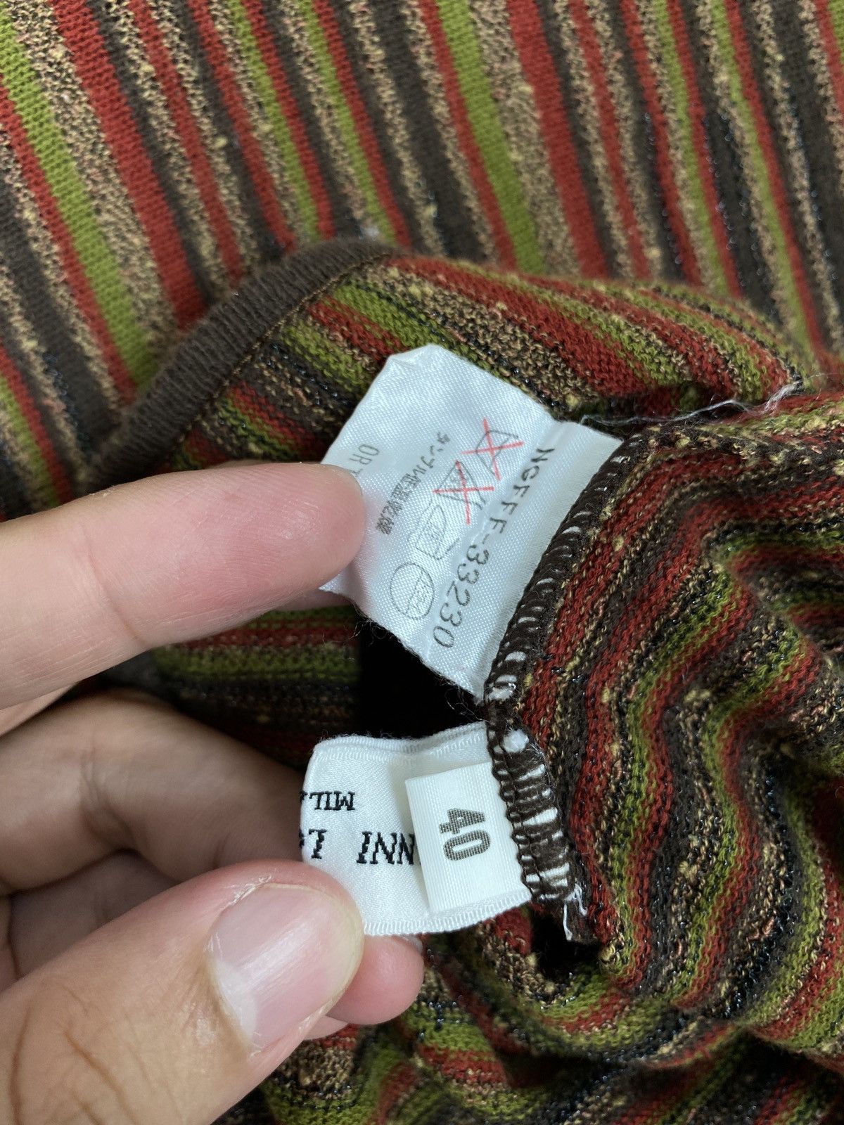 Gianni Valentino Rare‼️ Gianni Lo Giudice Milano Rainbow Stripe Top (Women) Size ONE SIZE - 3 Thumbnail