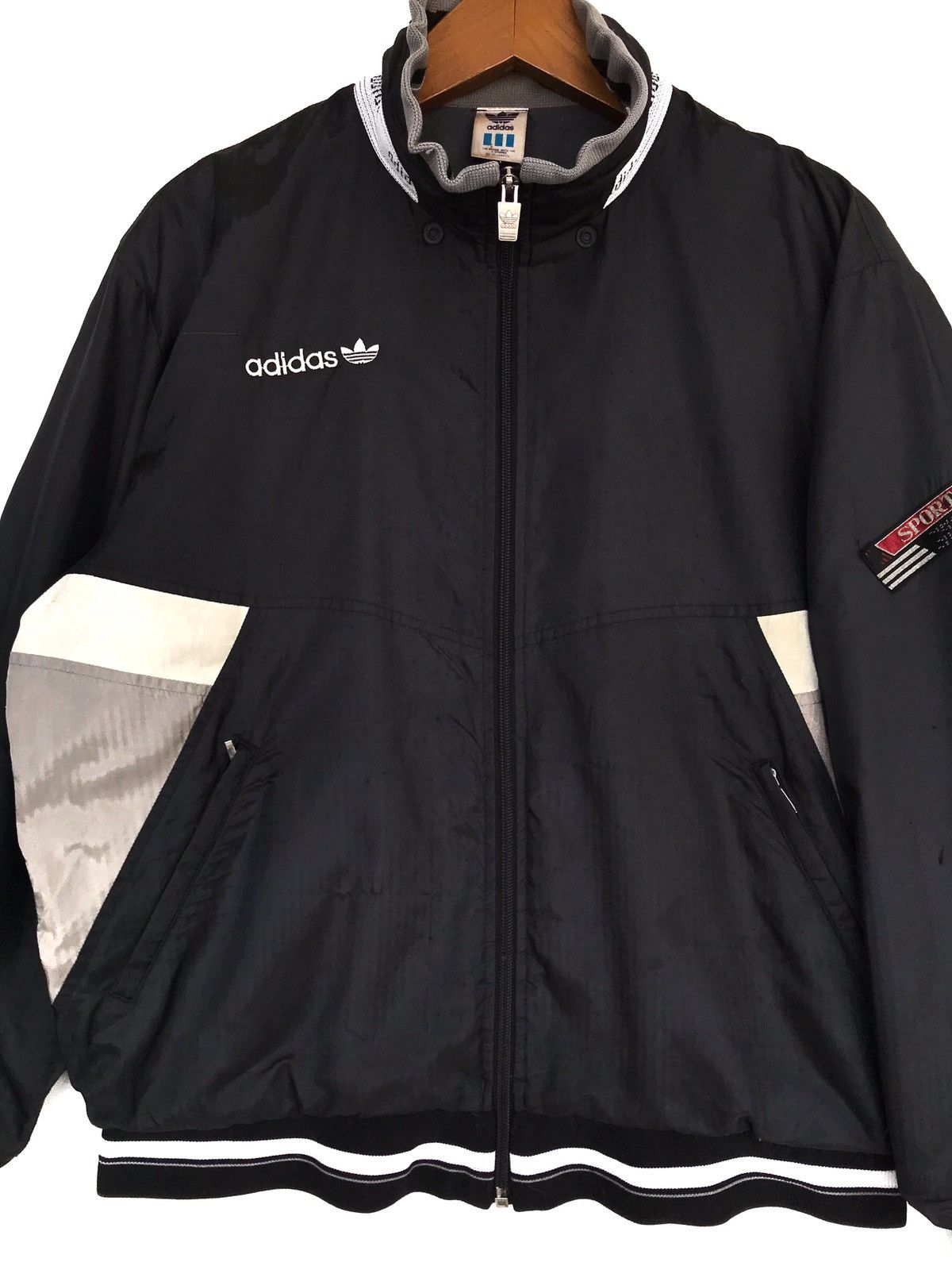 Adidas Rare‼️ Vintage Adidas Windbreker Embroidered Script Logo Size US M / EU 48-50 / 2 - 2 Thumbnail