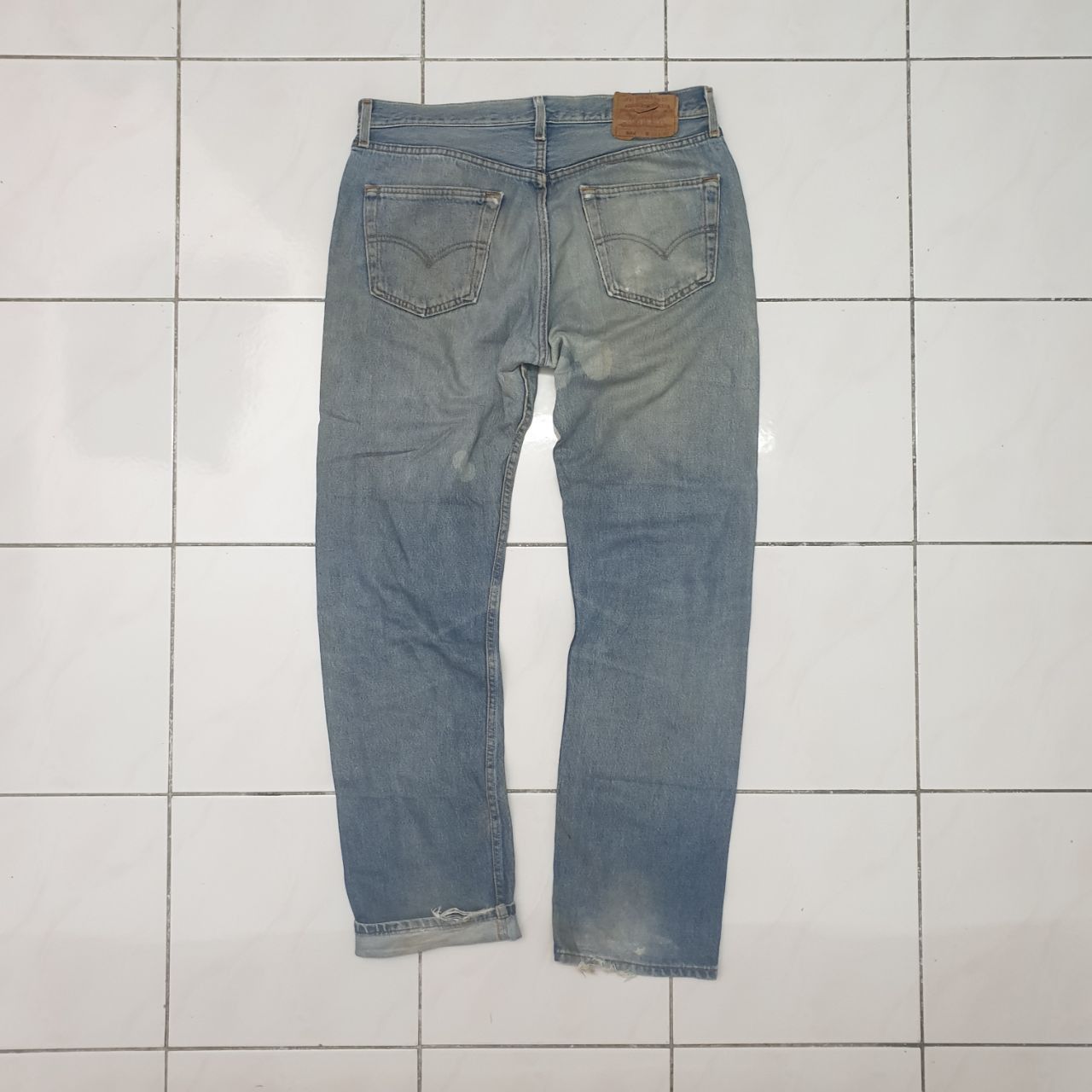 Levi's Vintage Levi's 501 Bleached Jeans Size US 32 / EU 48 - 2 Thumbnail