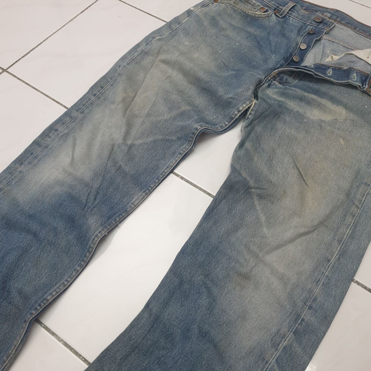 Levi's Vintage Levi's 501 Bleached Jeans Size US 32 / EU 48 - 3 Thumbnail