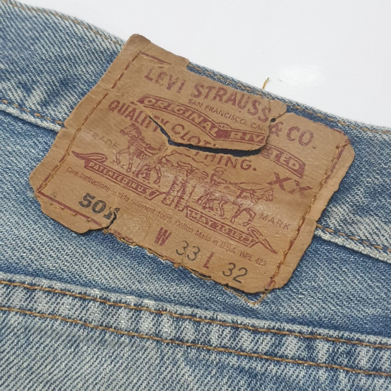 Levi's Vintage Levi's 501 Bleached Jeans Size US 32 / EU 48 - 4 Thumbnail