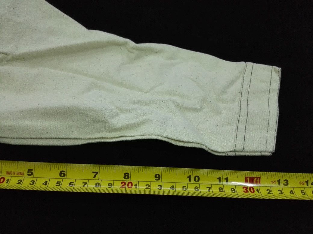Vintage Vintage 80s Suntory White Printed Denim Jacket Trucker Art Size US S / EU 44-46 / 1 - 7 Thumbnail