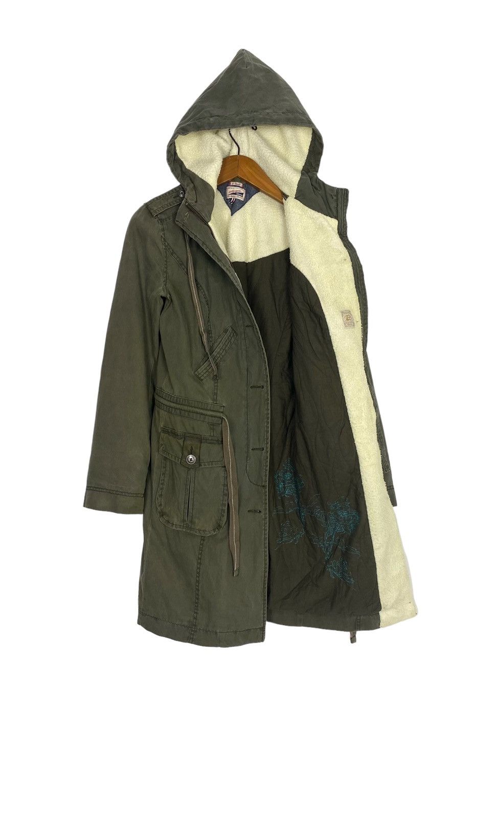 Rare‼️ Tommy Hilfiger Denim Military Style Parka Hoodie