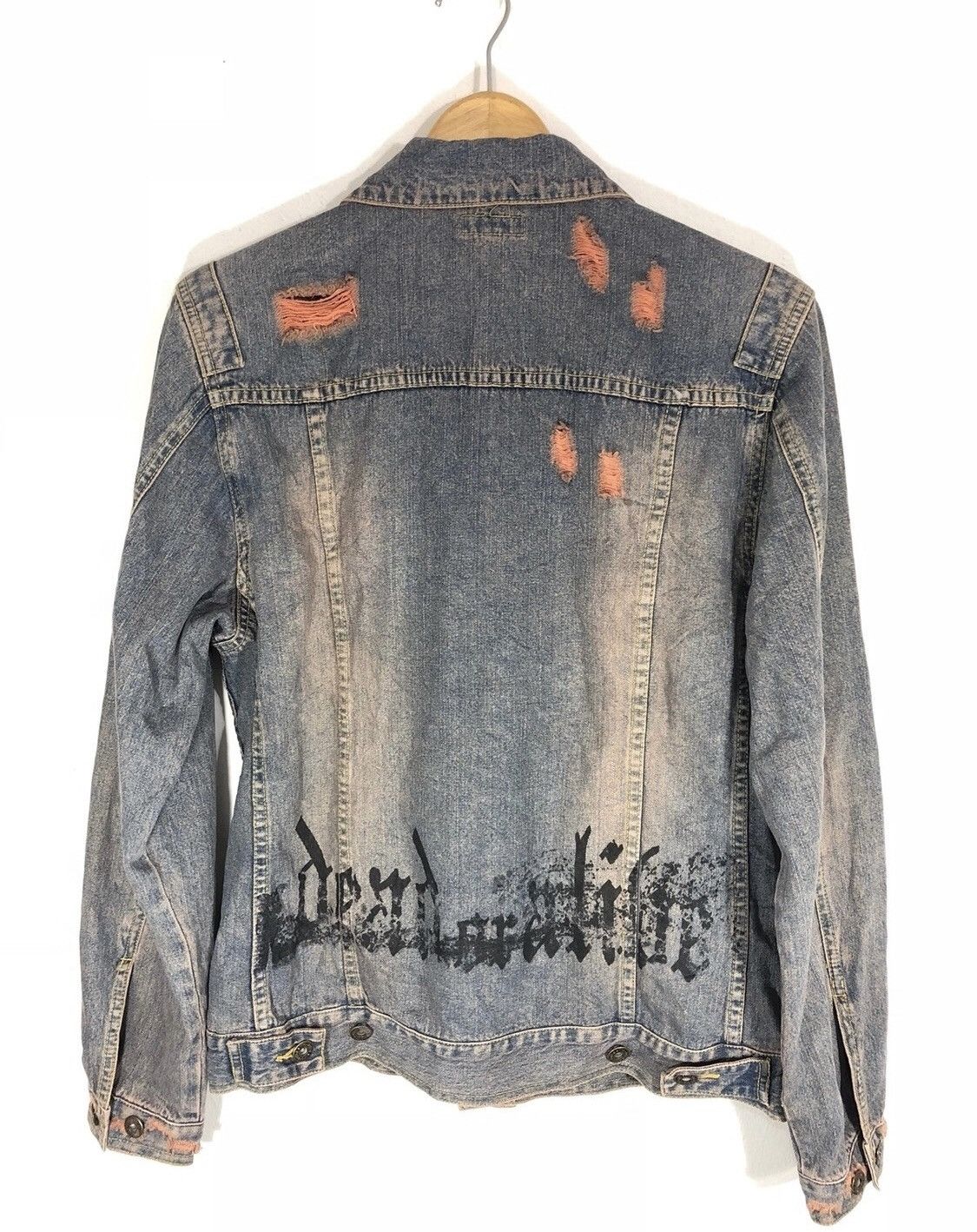 In The Attic In The Attic Distressed Painted Denim Jacket Size US M / EU 48-50 / 2 - 2 Thumbnail