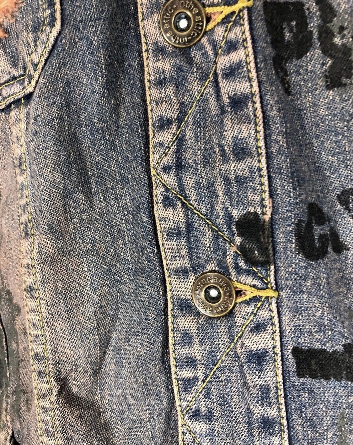 In The Attic In The Attic Distressed Painted Denim Jacket Size US M / EU 48-50 / 2 - 5 Thumbnail