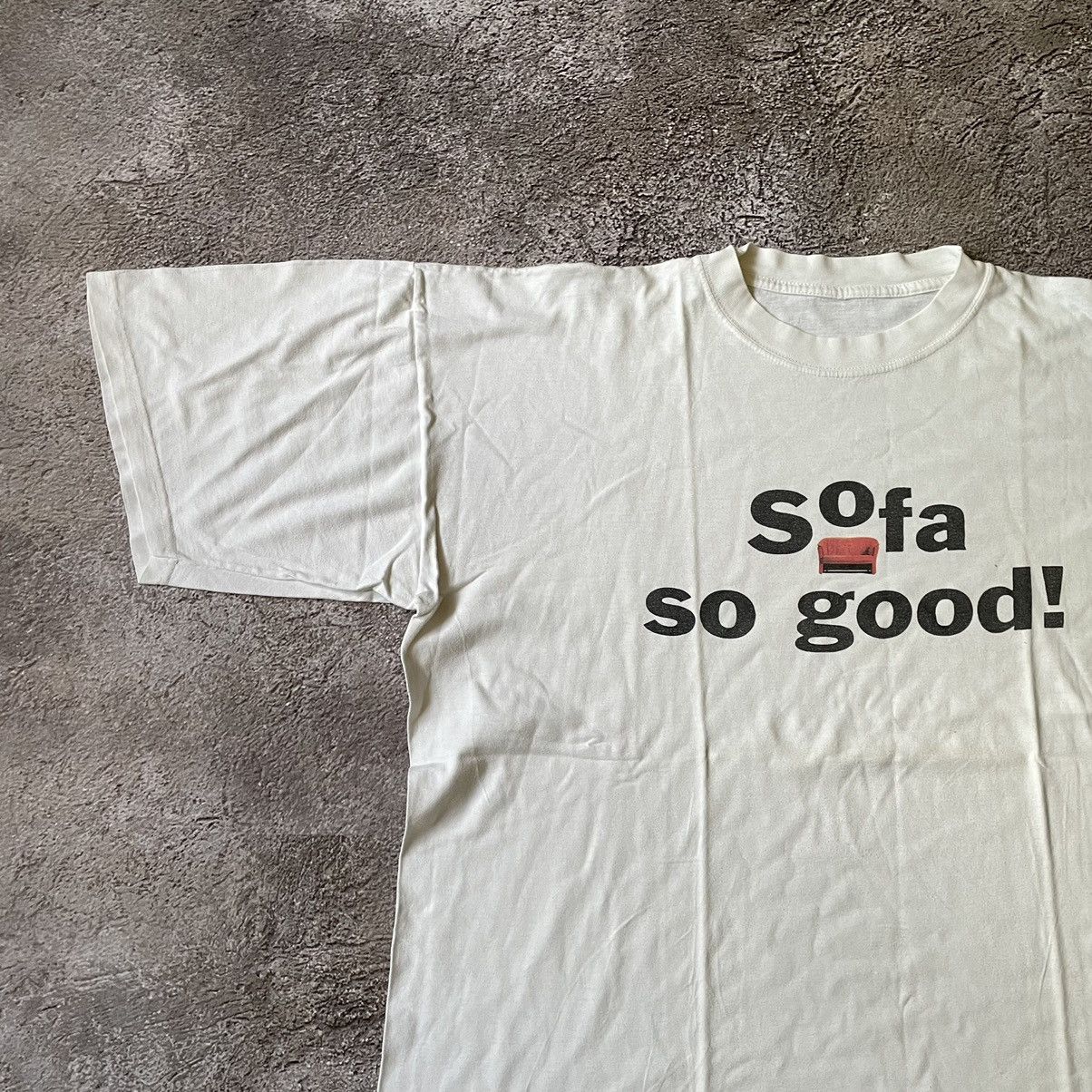 Vintage Vintage Y2K Sofa So Good Graphic Tee Streetwear Baggy XL Size US XL / EU 56 / 4 - 4 Thumbnail