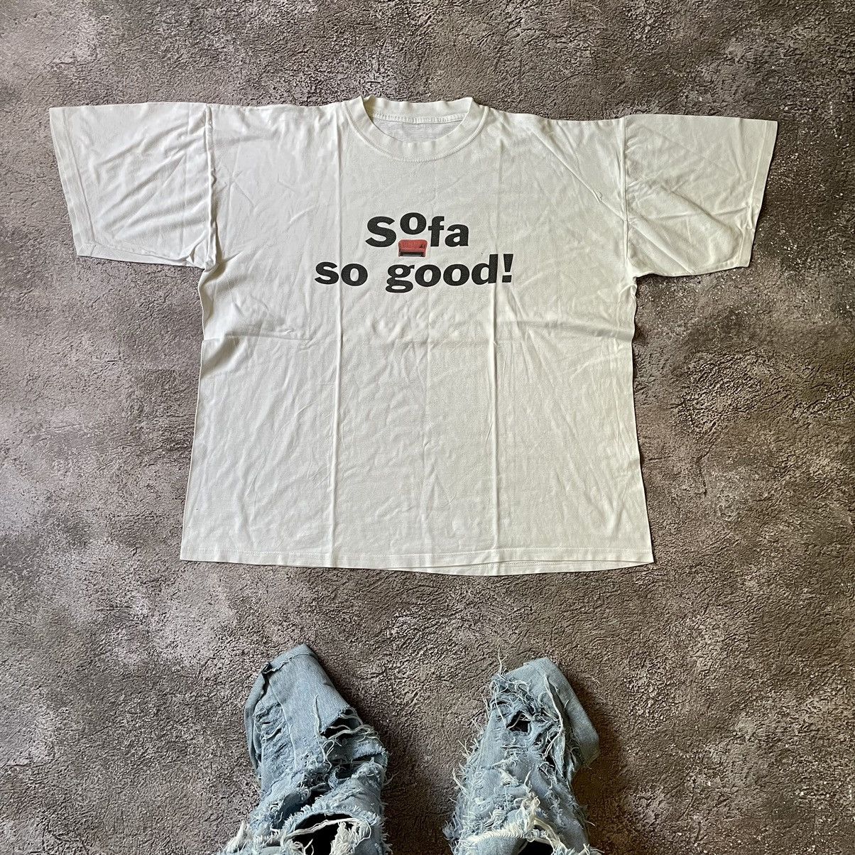 Vintage Vintage Y2K Sofa So Good Graphic Tee Streetwear Baggy XL Size US XL / EU 56 / 4 - 2 Thumbnail