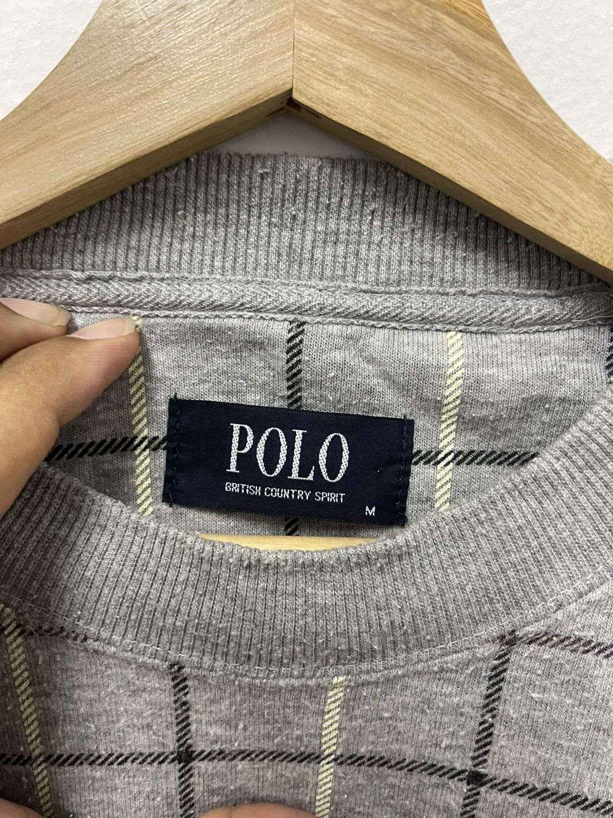 Beverly Hills Polo Club × Vintage Vintage Polo Mini Logo Embroidery Plaid Crewneck Sweatshirt Size US M / EU 48-50 / 2 - 5 Thumbnail