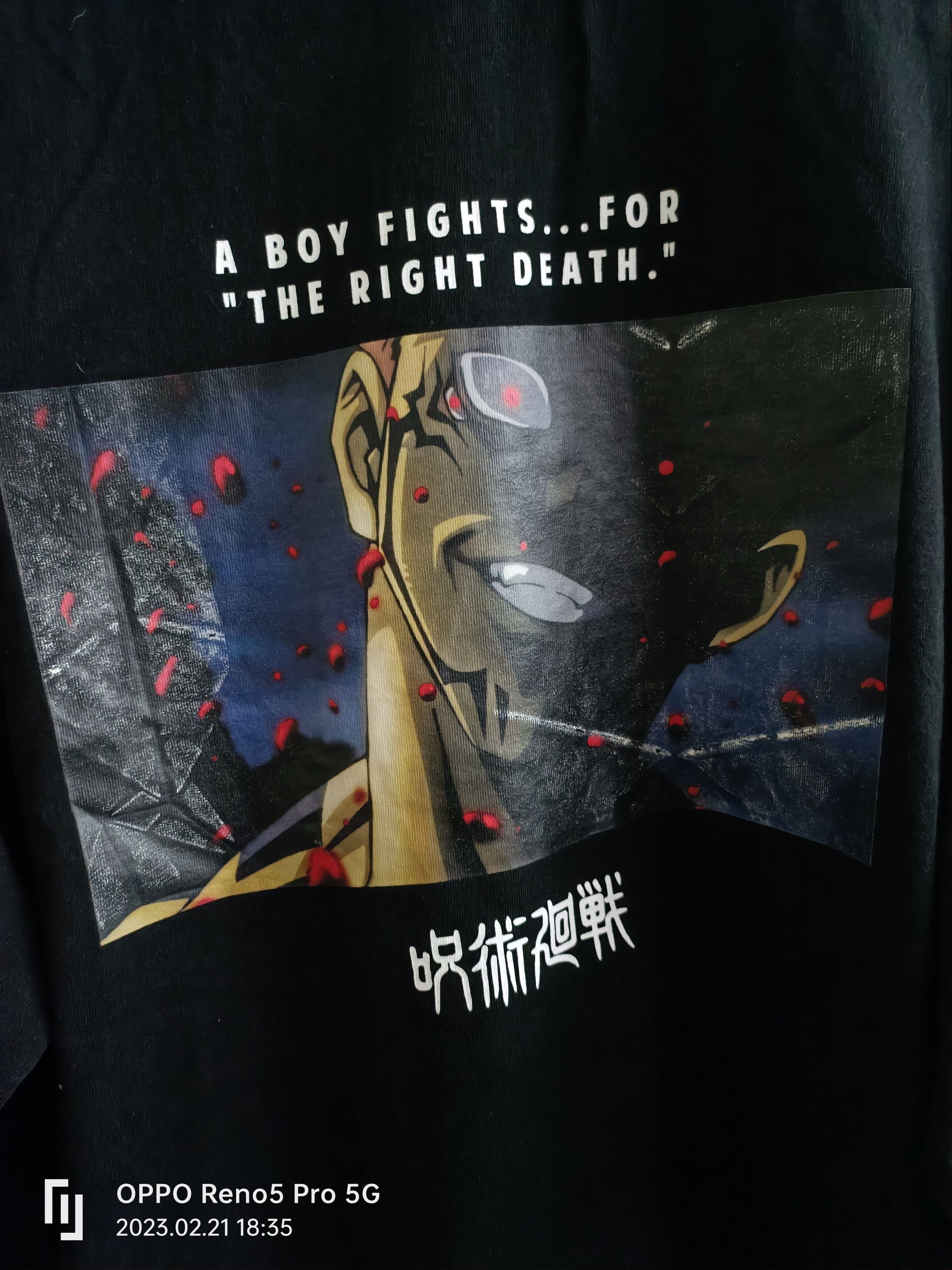 Japanese Brand × RAGEBLUE × Vintage Vintage Long Sleeve Tshirts A Boy Fights..The Right Death Size US L / EU 52-54 / 3 - 2 Thumbnail