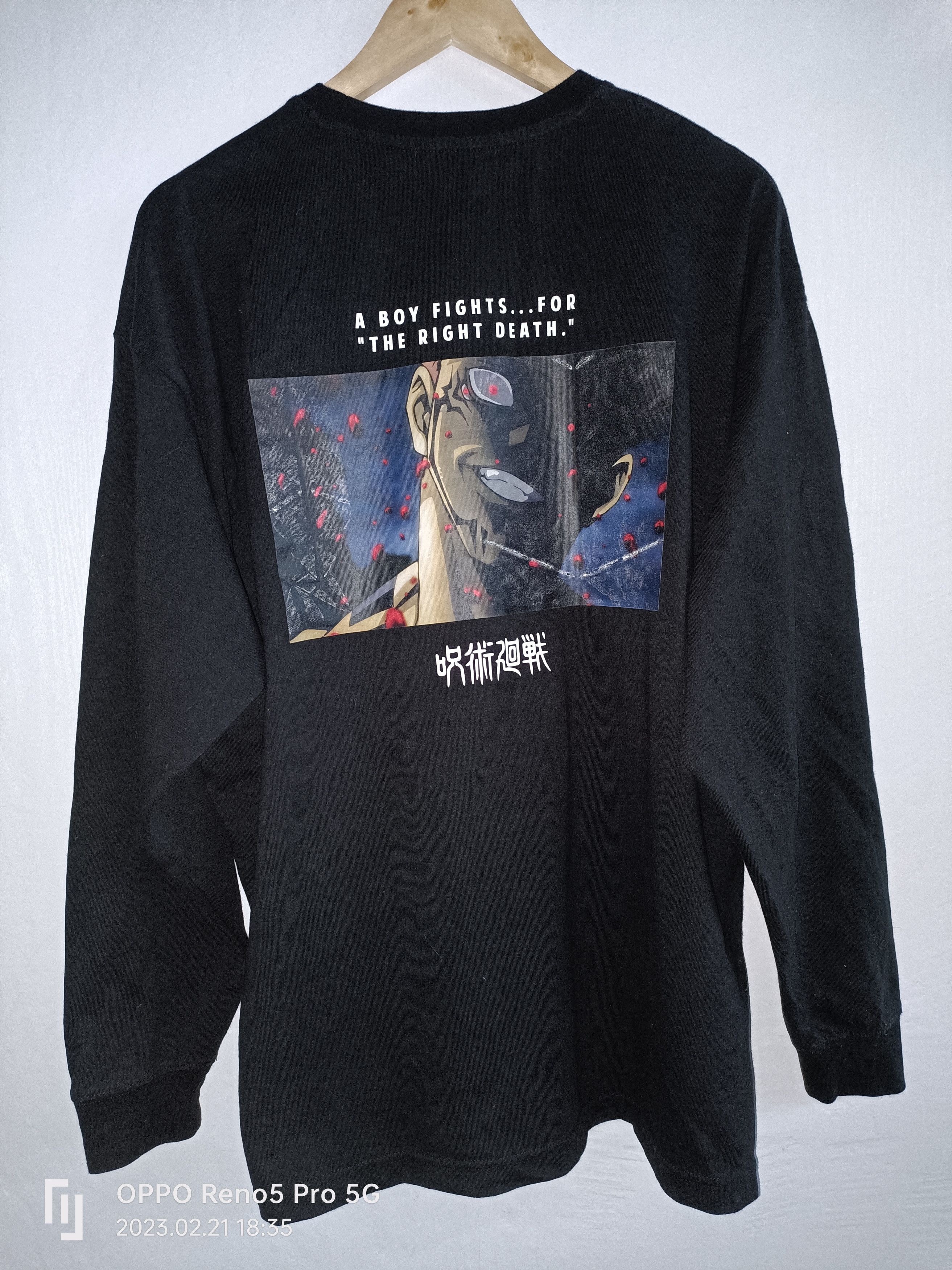 Japanese Brand × RAGEBLUE × Vintage Vintage Long Sleeve Tshirts A Boy Fights..The Right Death Size US L / EU 52-54 / 3 - 1 Thumbnail