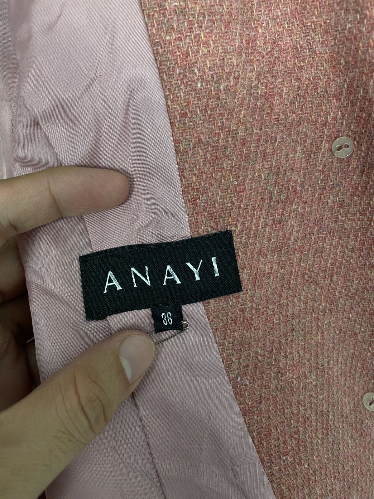 Japanese Brand Rare‼️ Anayi Faux Fur Coat Made in Japan Size XS / US 0-2 / IT 36-38 - 5 Thumbnail