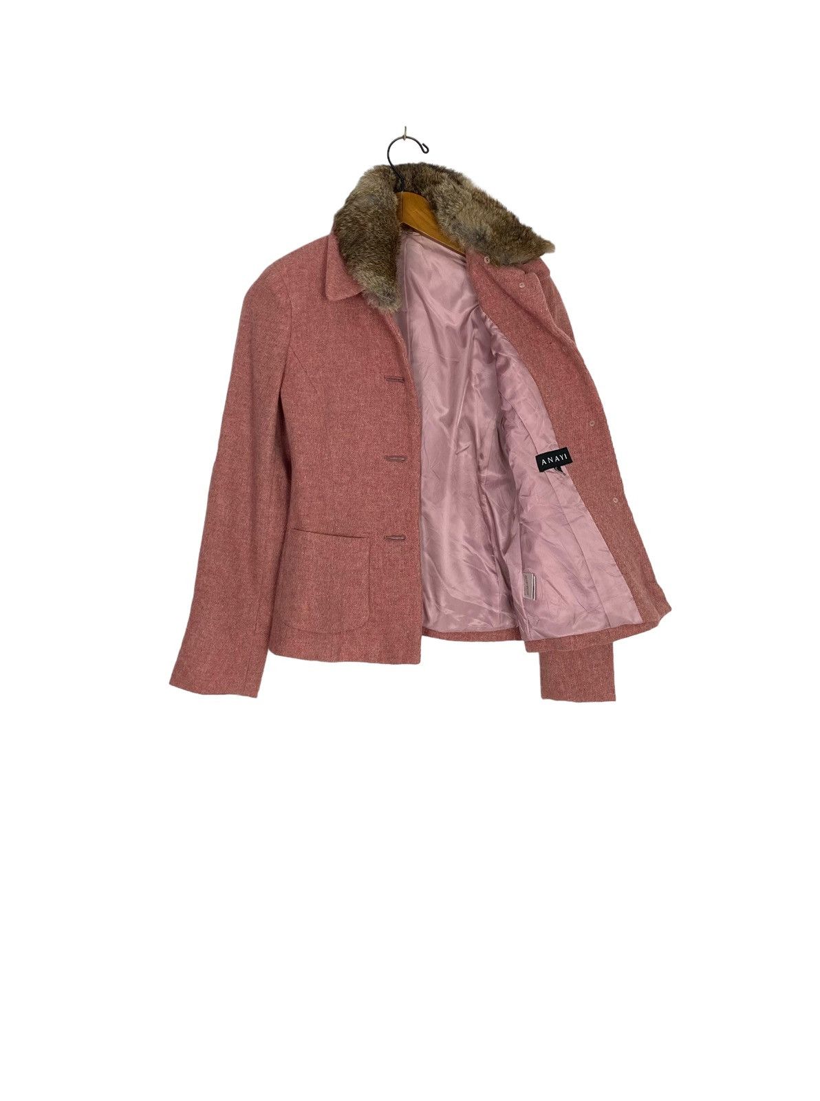Japanese Brand Rare‼️ Anayi Faux Fur Coat Made in Japan Size XS / US 0-2 / IT 36-38 - 2 Thumbnail