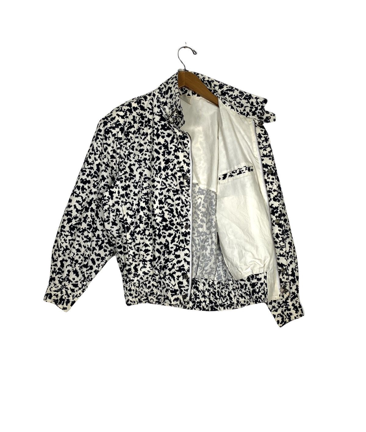 Japanese Brand Rare‼️ Alpha Cubic Racing Team Bomber Jacket Leopard Design Size US XL / EU 56 / 4 - 2 Thumbnail