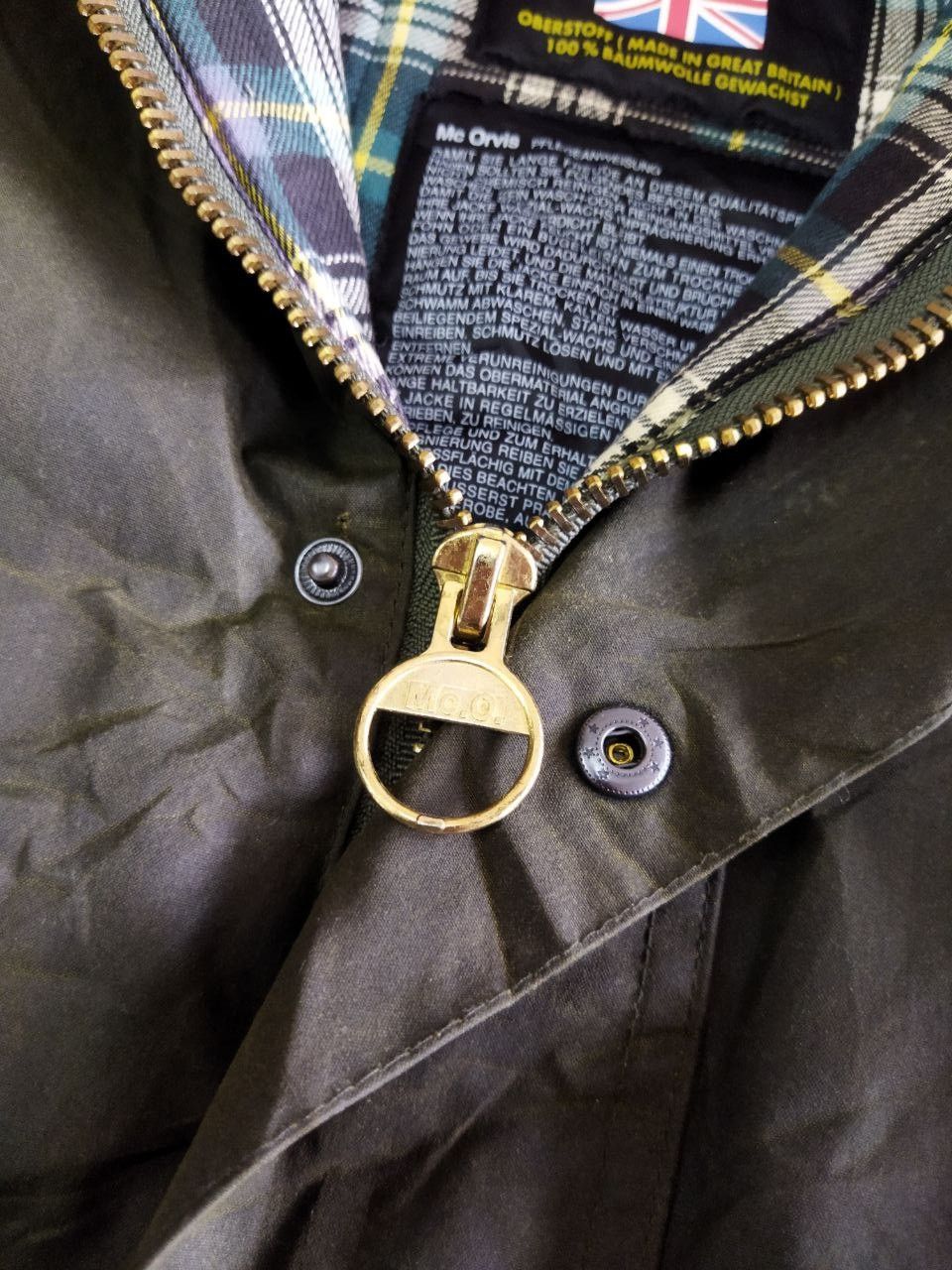 Orvis Vintage Mc Orvis Wachs-Wetterjacke Waxed Jacket Size US L / EU 52-54 / 3 - 6 Thumbnail