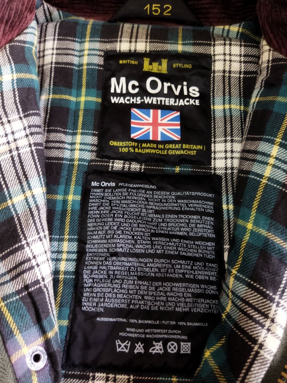 Orvis Vintage Mc Orvis Wachs-Wetterjacke Waxed Jacket Size US L / EU 52-54 / 3 - 7 Thumbnail
