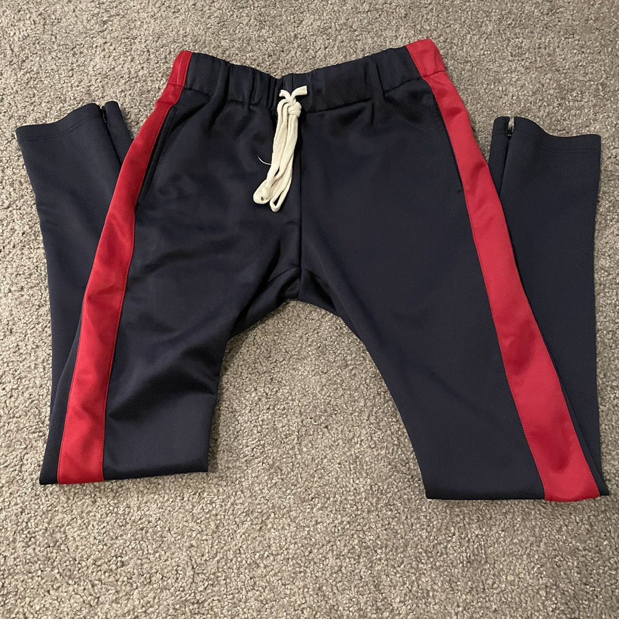 EPTM. Eptm Navy Track pants with red stripe Small Size US 30 / EU 46 - 1 Thumbnail