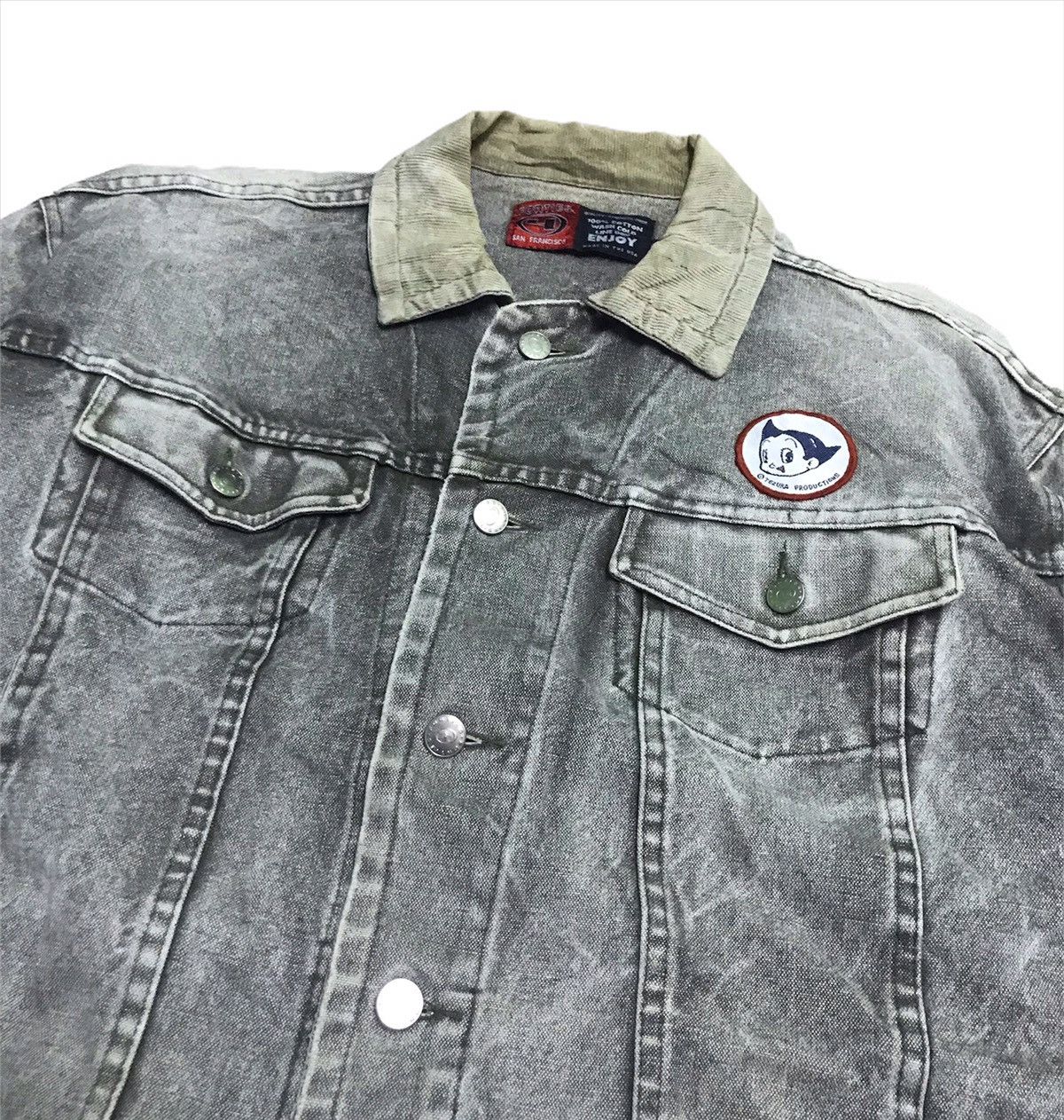 Vintage Forties trucker light wash denim jacket Size US L / EU 52-54 / 3 - 2 Thumbnail