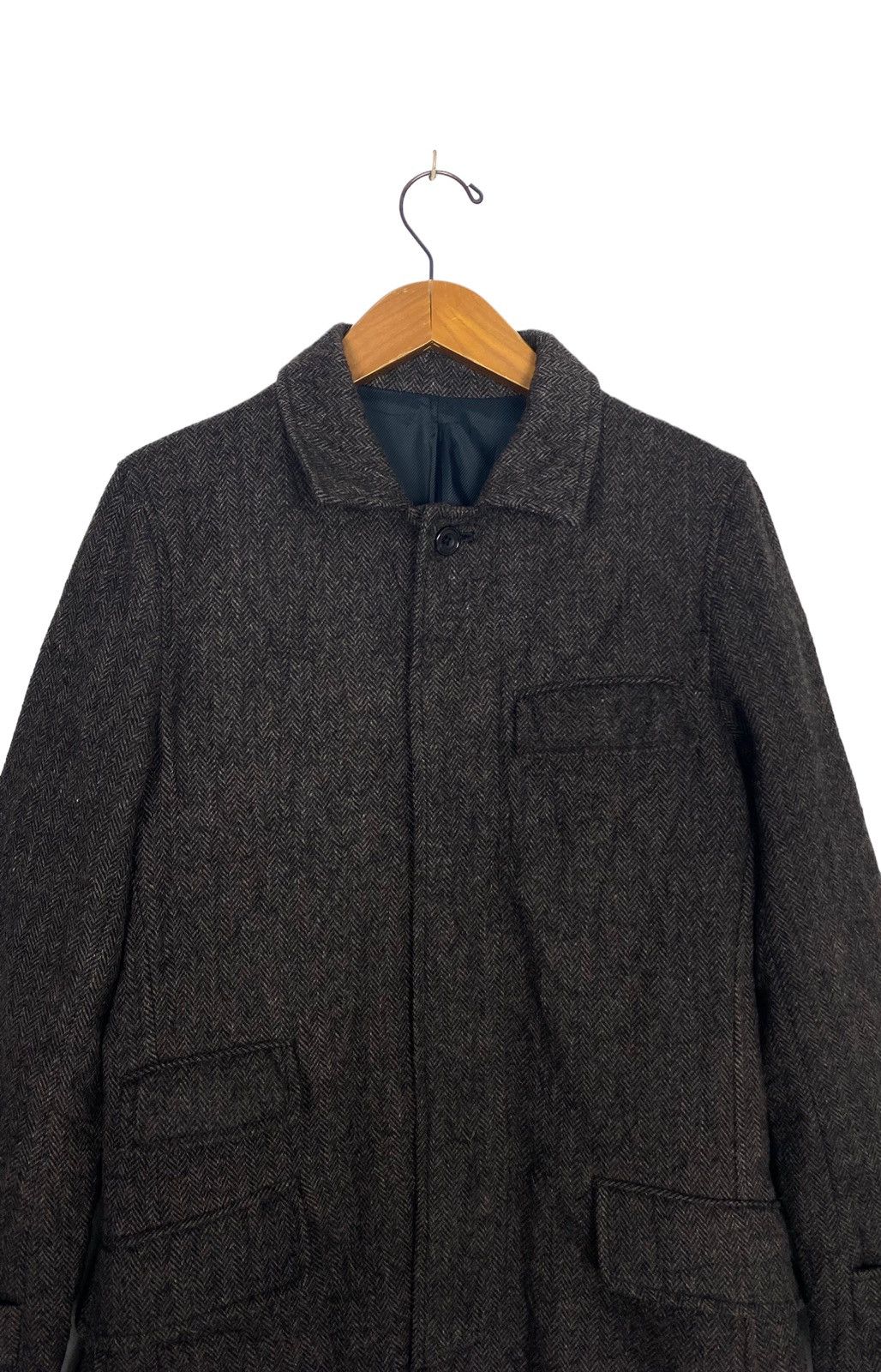 Japanese Brand Rare‼️ Vintage Rupert Herringbone Wool Coat Made in Japan Size US S / EU 44-46 / 1 - 3 Thumbnail