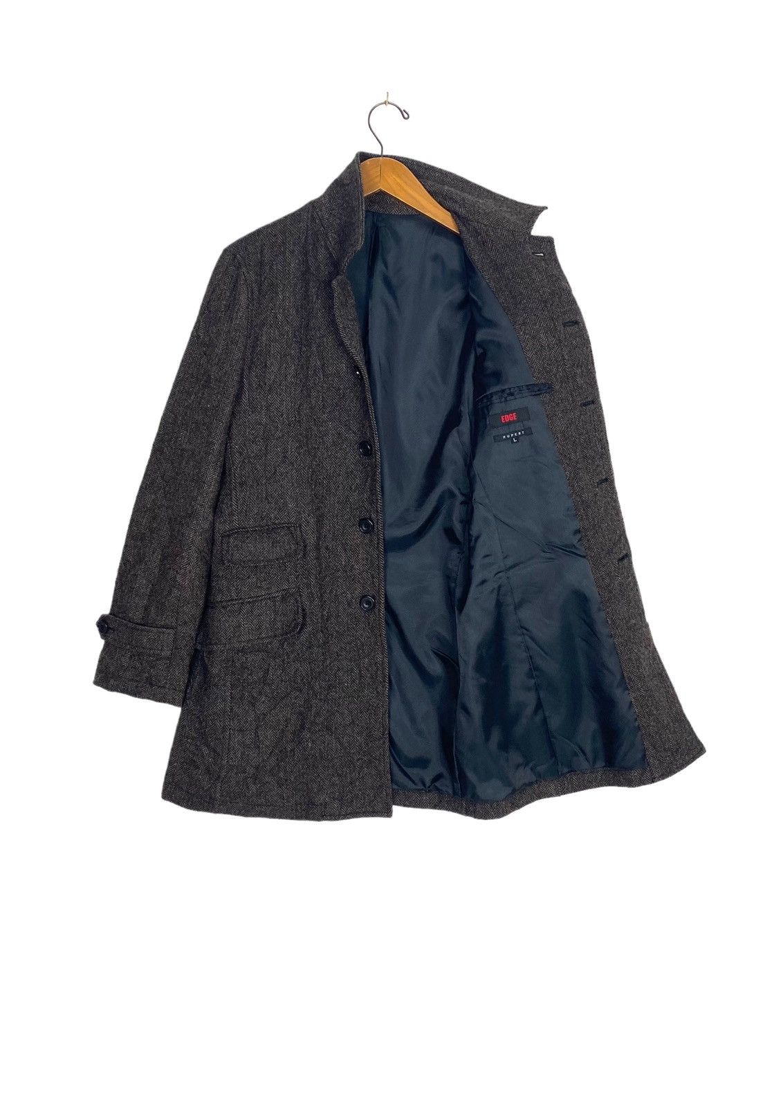 Japanese Brand Rare‼️ Vintage Rupert Herringbone Wool Coat Made in Japan Size US S / EU 44-46 / 1 - 2 Thumbnail