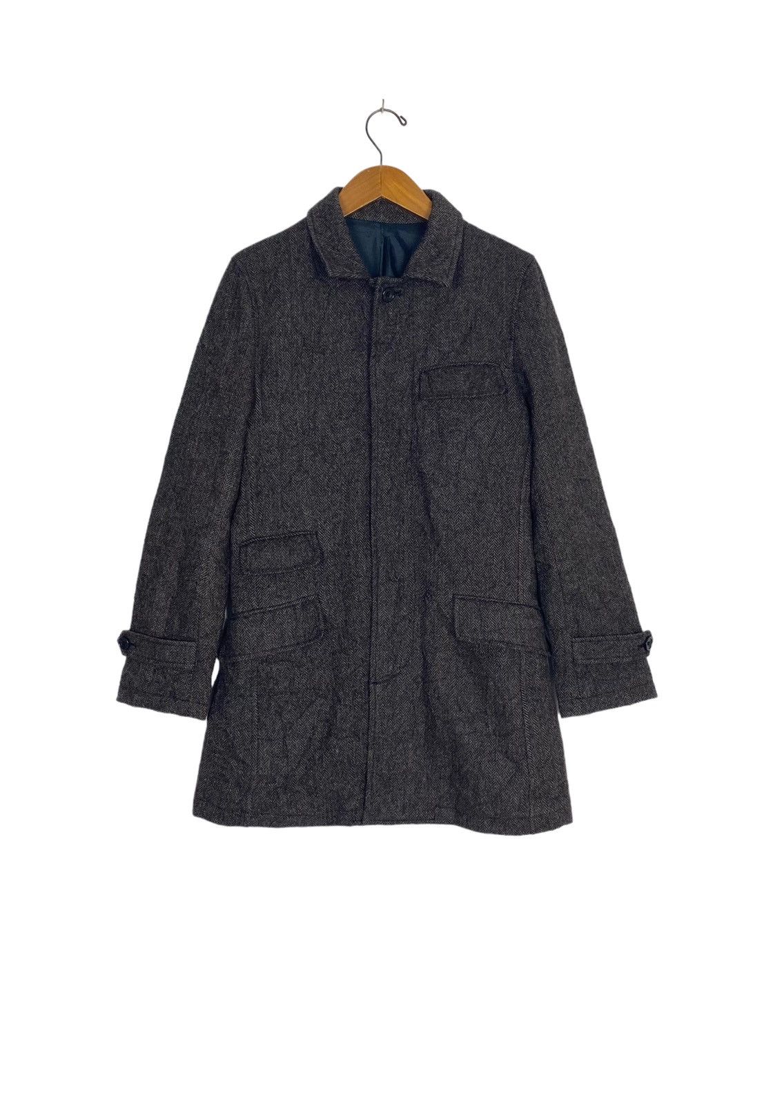 Japanese Brand Rare‼️ Vintage Rupert Herringbone Wool Coat Made in Japan Size US S / EU 44-46 / 1 - 1 Thumbnail
